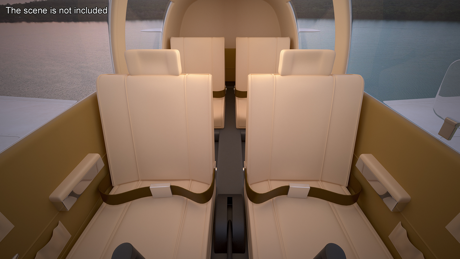 Four Seat Light Aircraft Piper PA-28 Rigged for Maya 3D