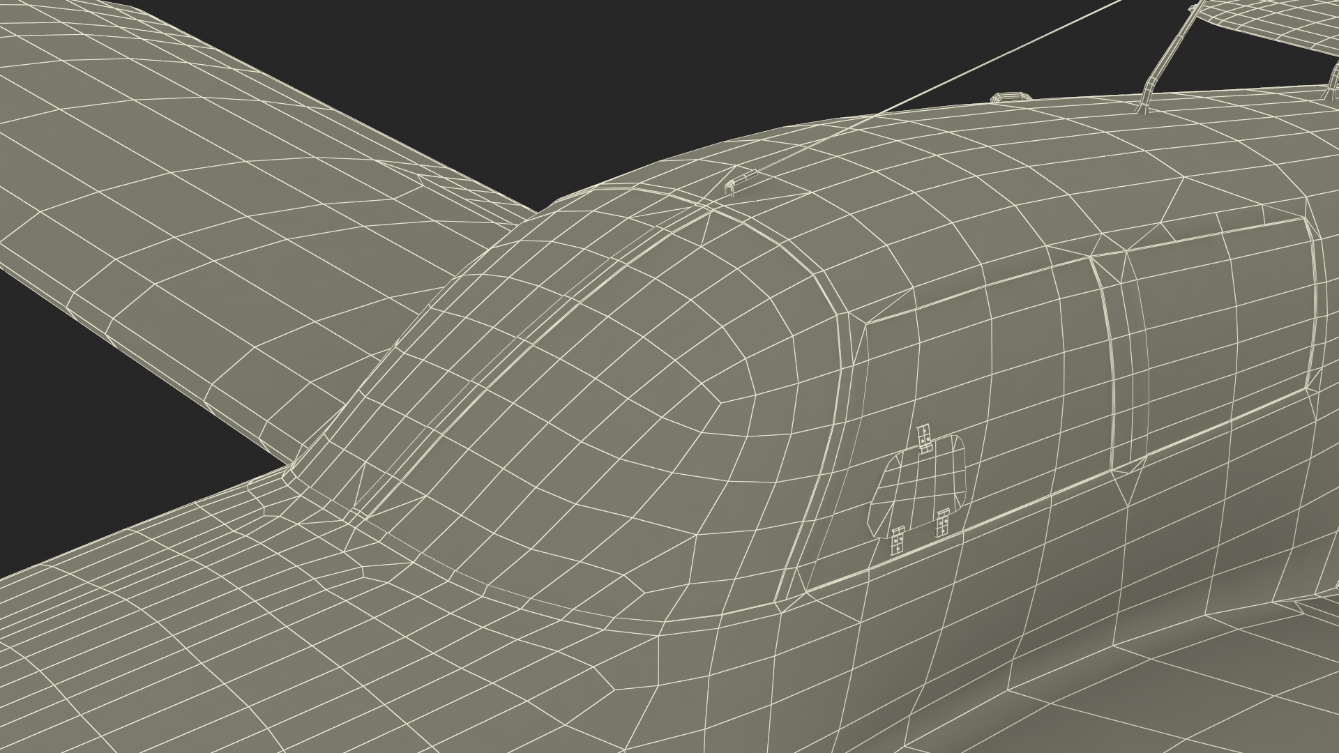 Four Seat Light Aircraft Piper PA-28 Rigged for Maya 3D