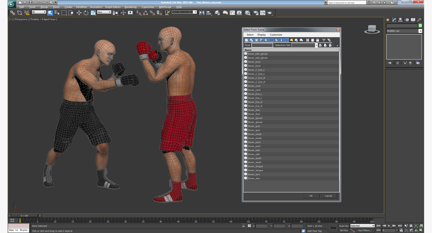 3D model Two Boxers