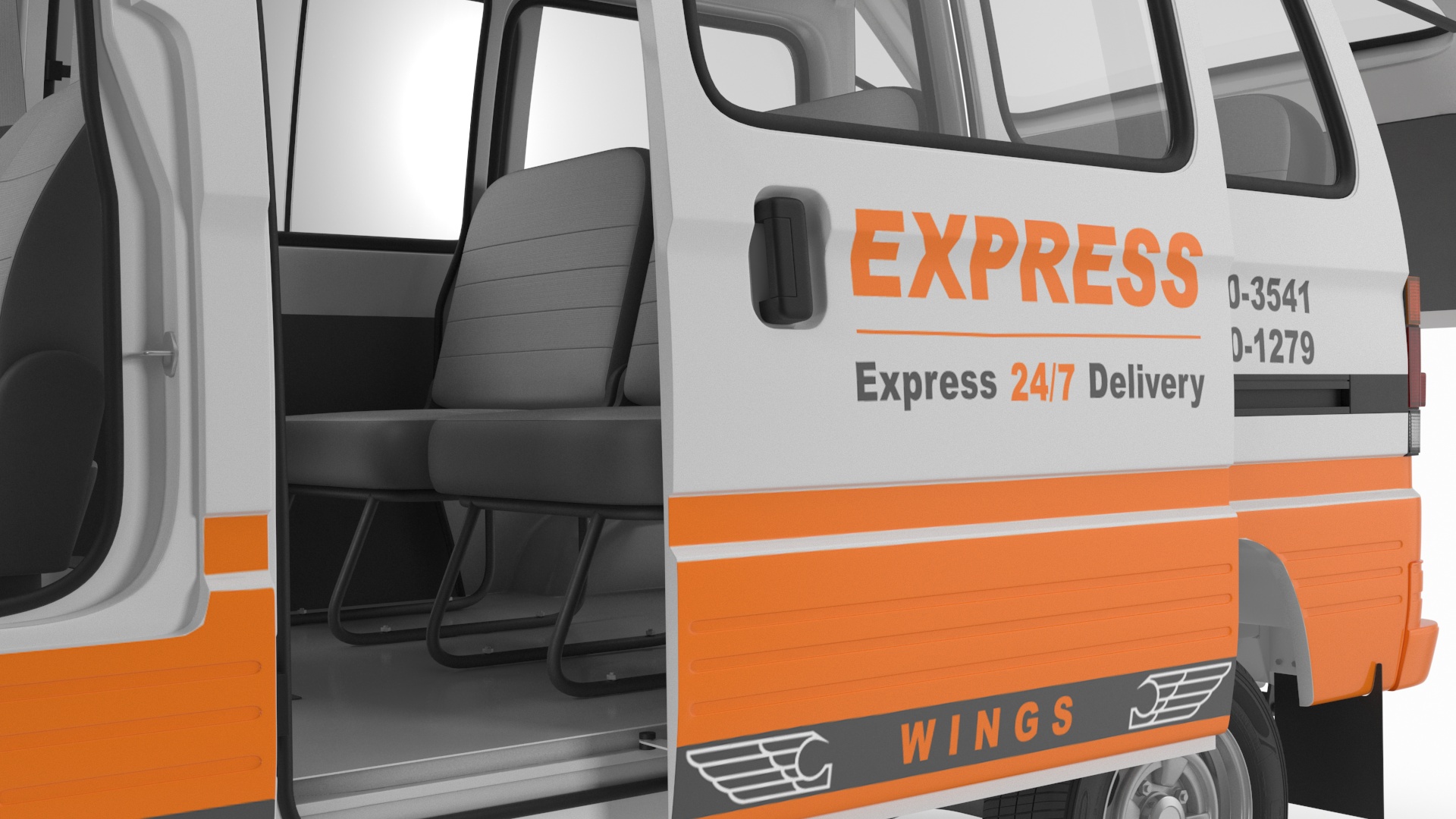 Suzuki Super Carry Express Delivery Van 3D model
