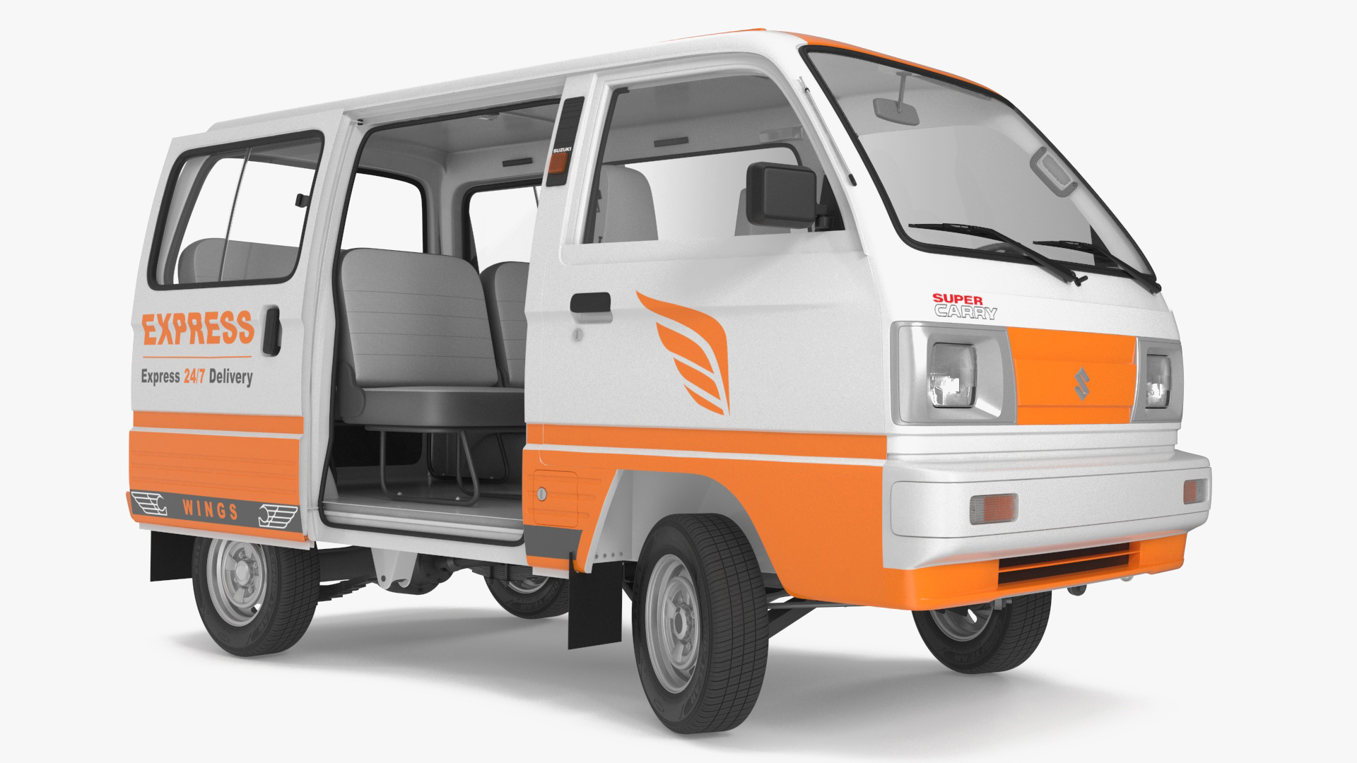 Suzuki Super Carry Express Delivery Van 3D model