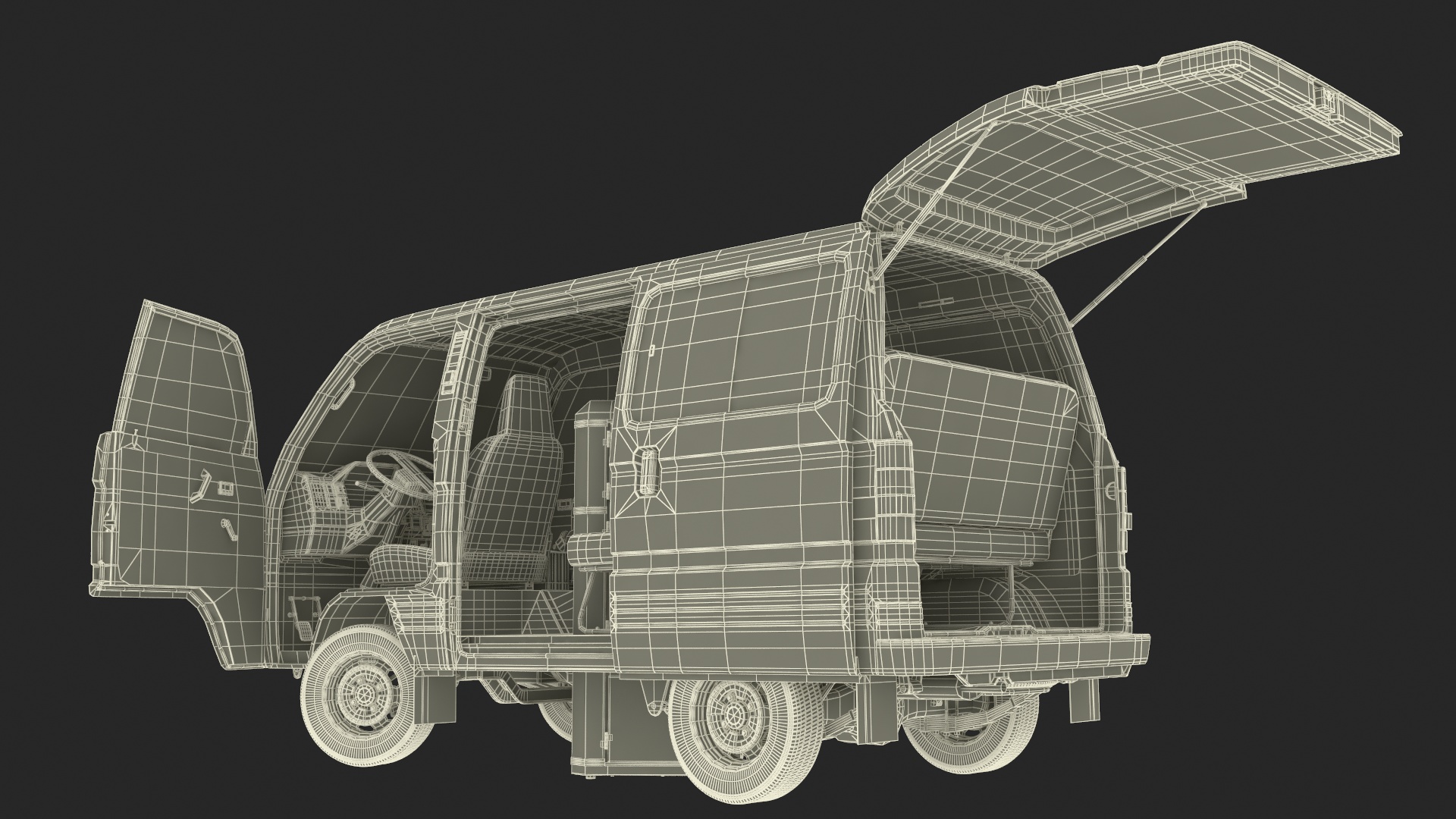 Suzuki Super Carry Express Delivery Van 3D model