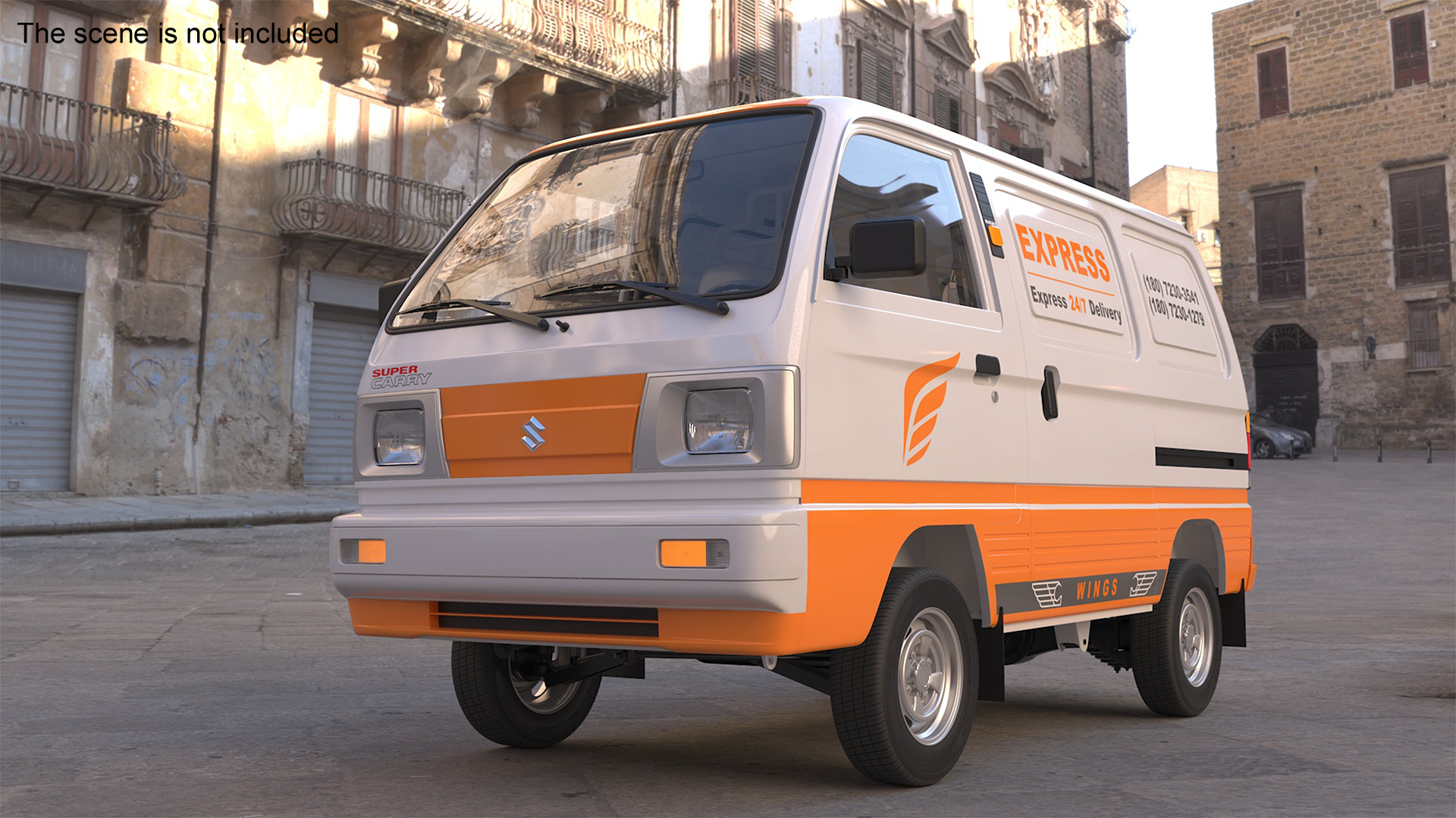 Suzuki Super Carry Express Delivery Van 3D model