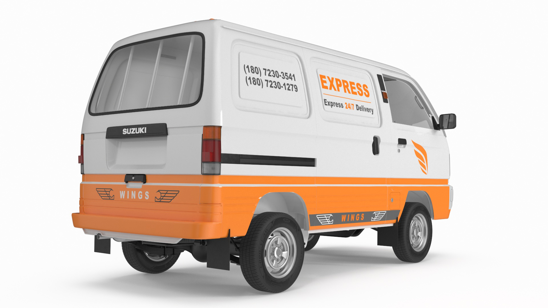 Suzuki Super Carry Express Delivery Van 3D model