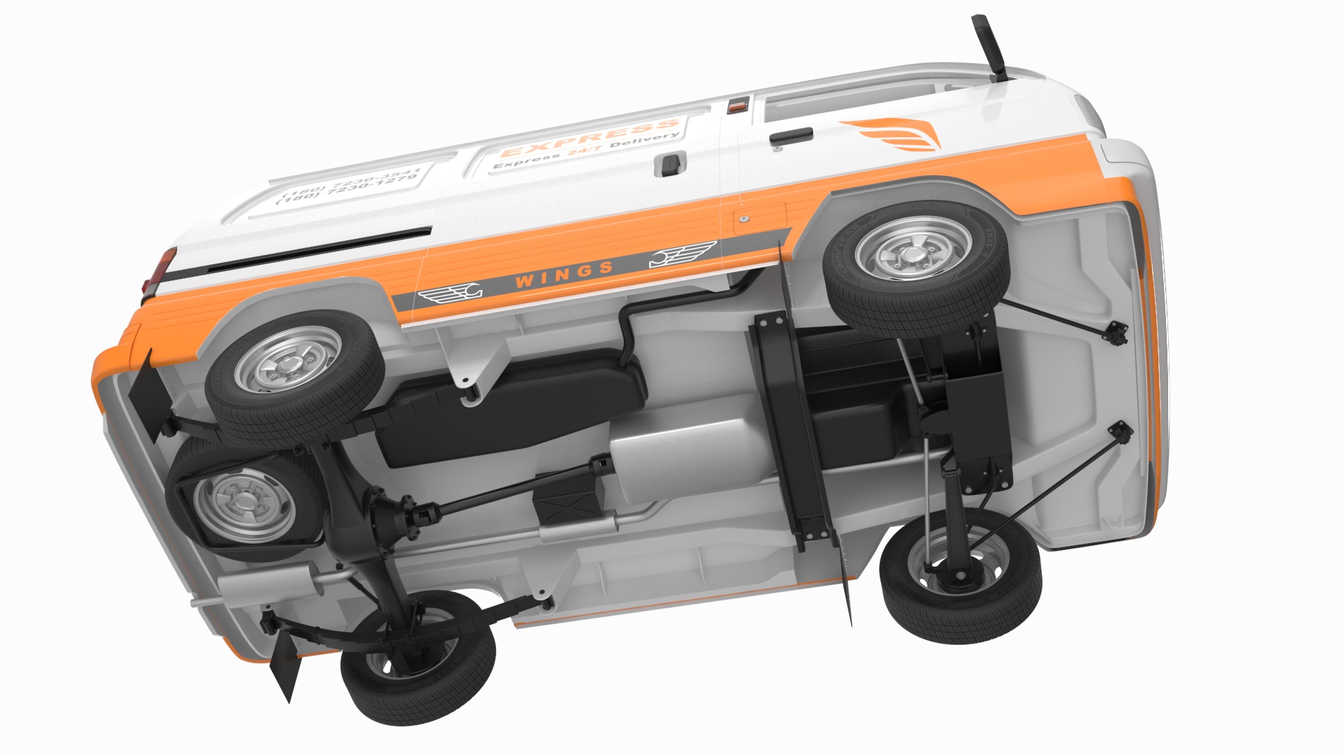 Suzuki Super Carry Express Delivery Van 3D model