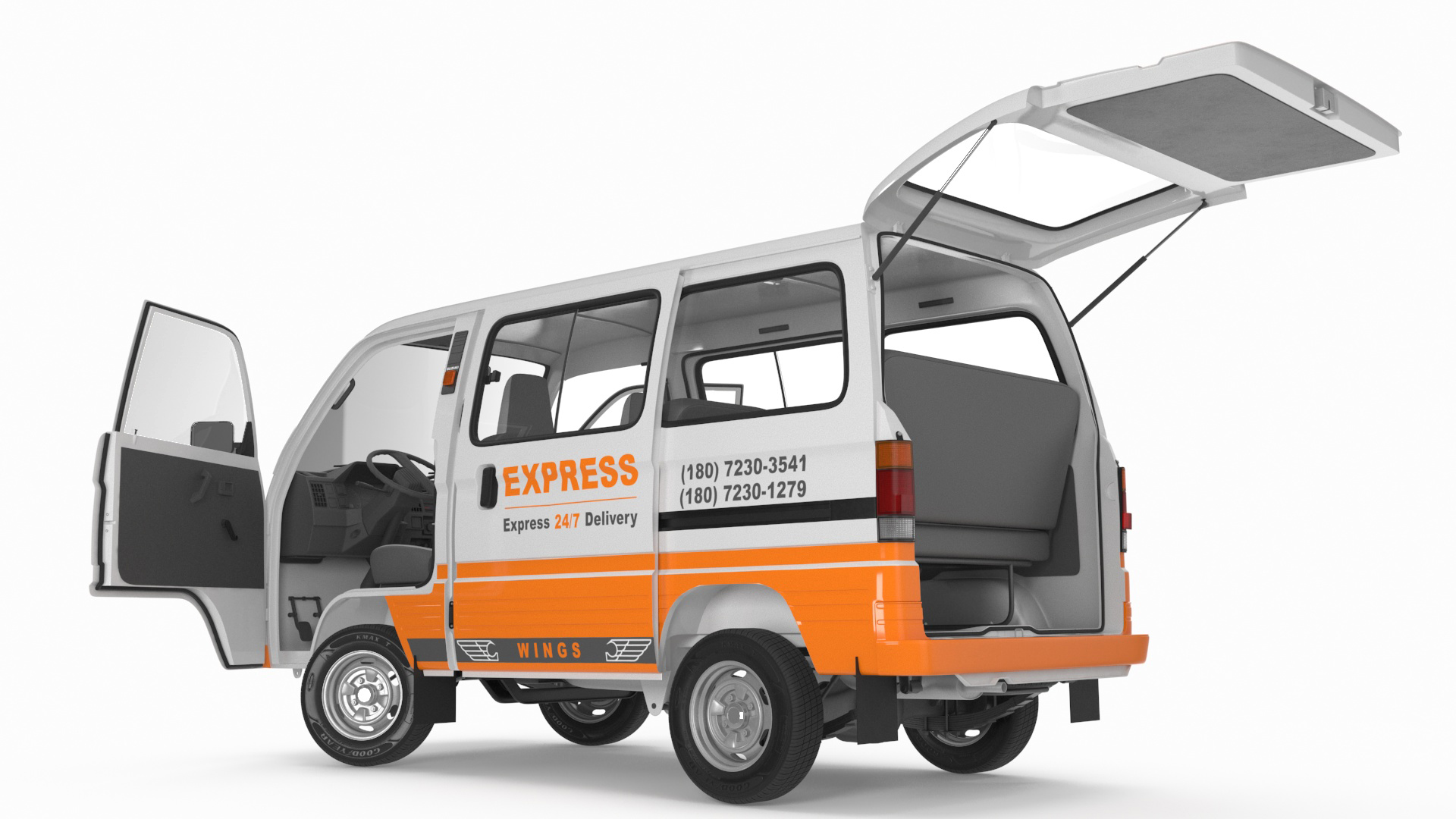 Suzuki Super Carry Express Delivery Van 3D model