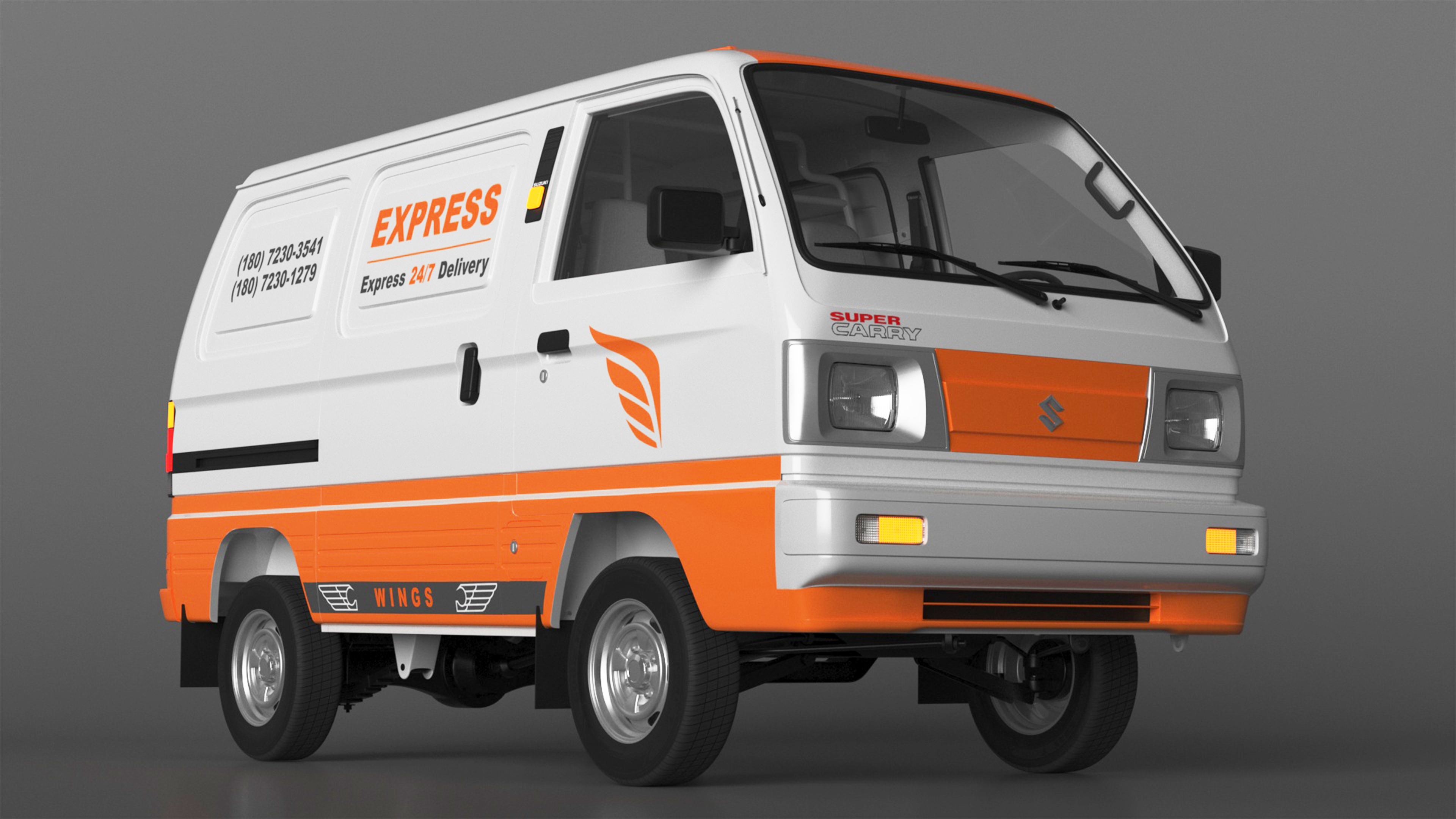 Suzuki Super Carry Express Delivery Van 3D model