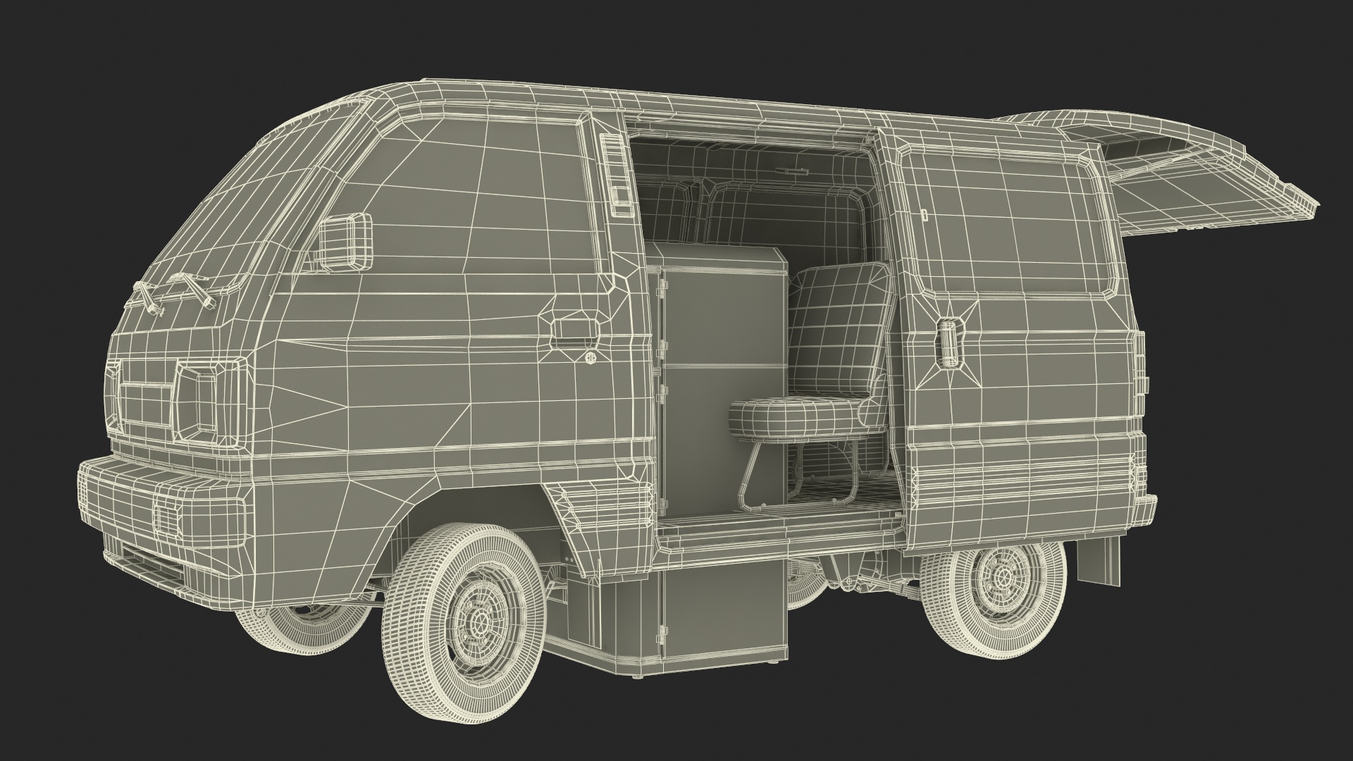 Suzuki Super Carry Express Delivery Van 3D model