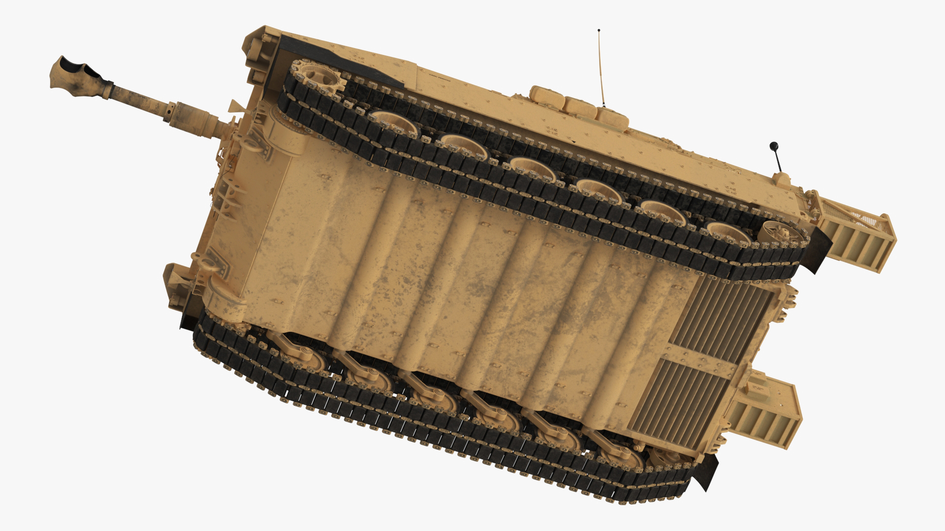 3D M109 Paladin Howitzer Beige Color model