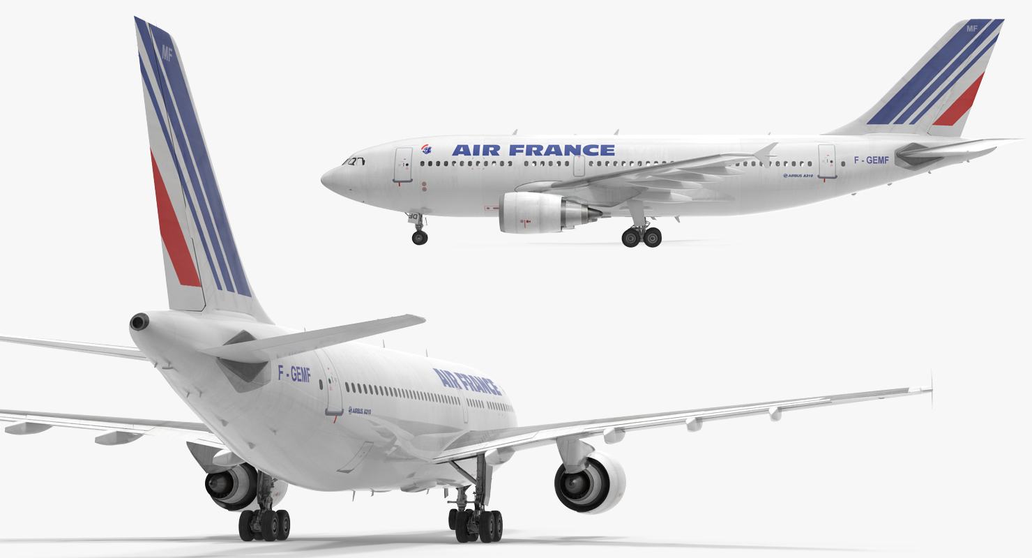 3D Airbus A310 300 Air France