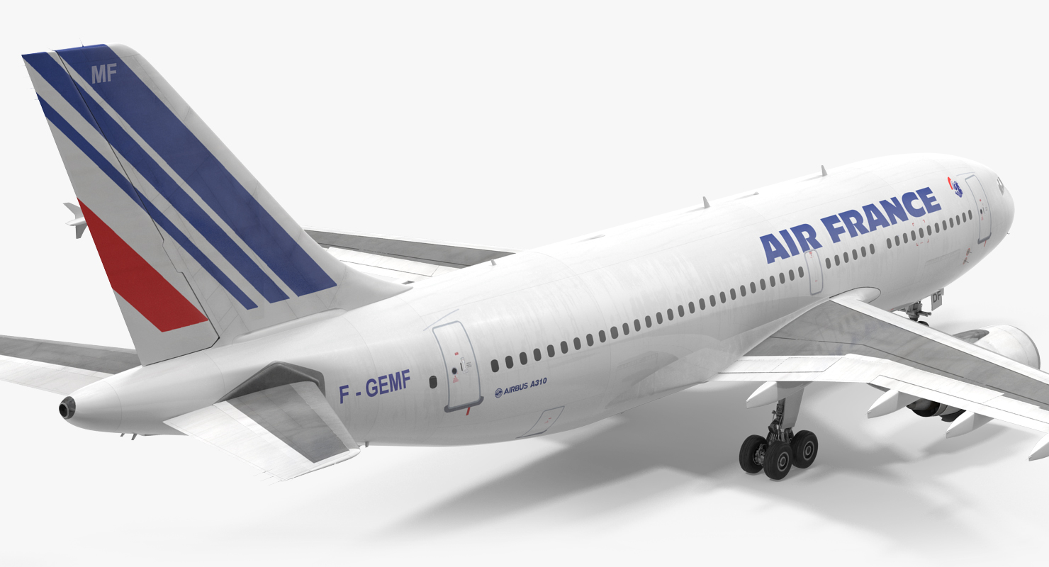3D Airbus A310 300 Air France