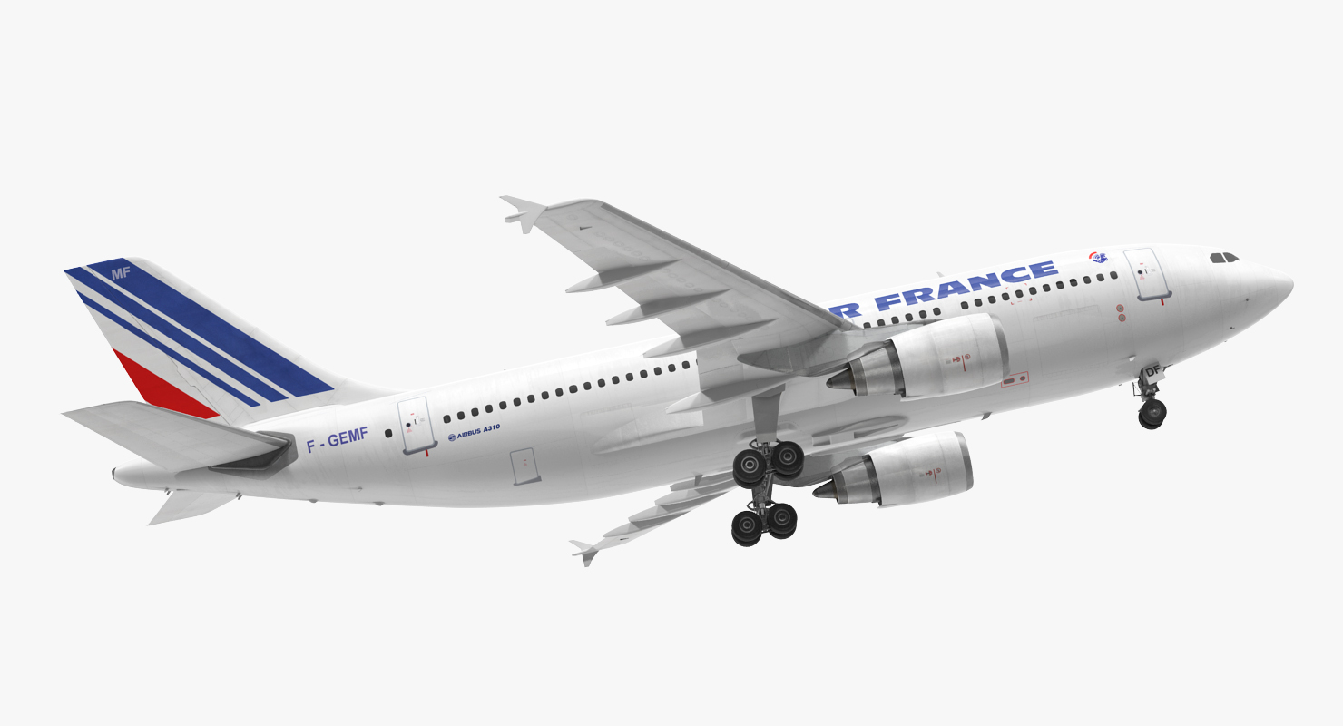 3D Airbus A310 300 Air France