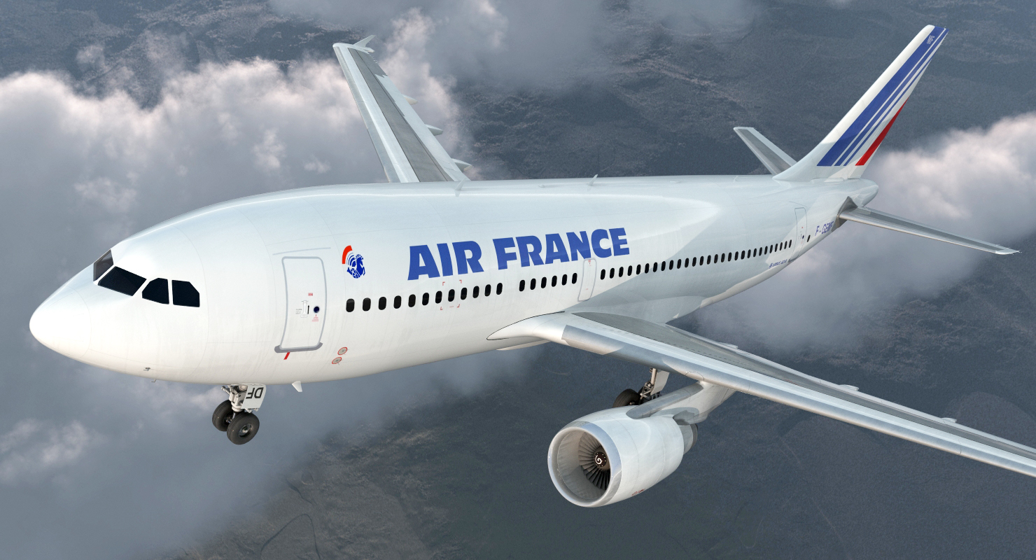 3D Airbus A310 300 Air France