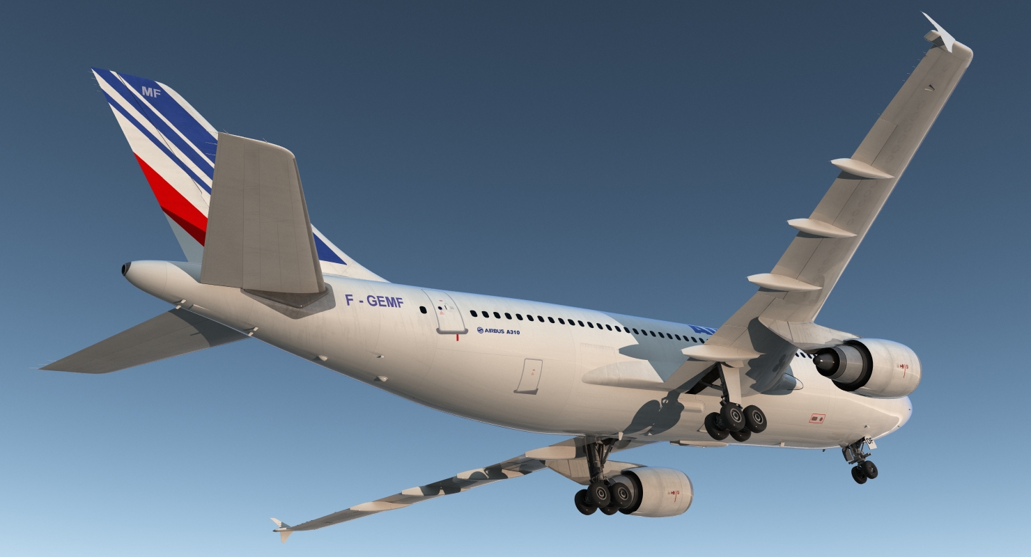 3D Airbus A310 300 Air France