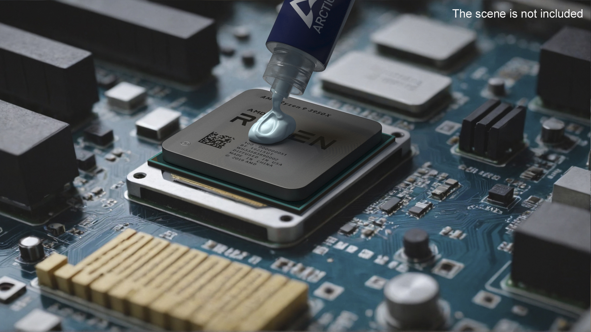 3D Arctic MX-5 Thermal Paste Syringe model