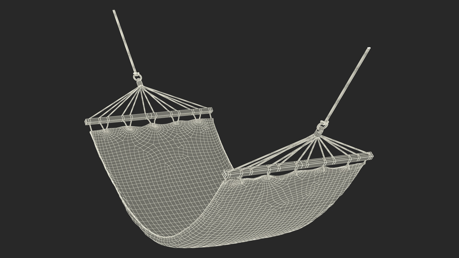 Quilted Fabric Hammock 3D