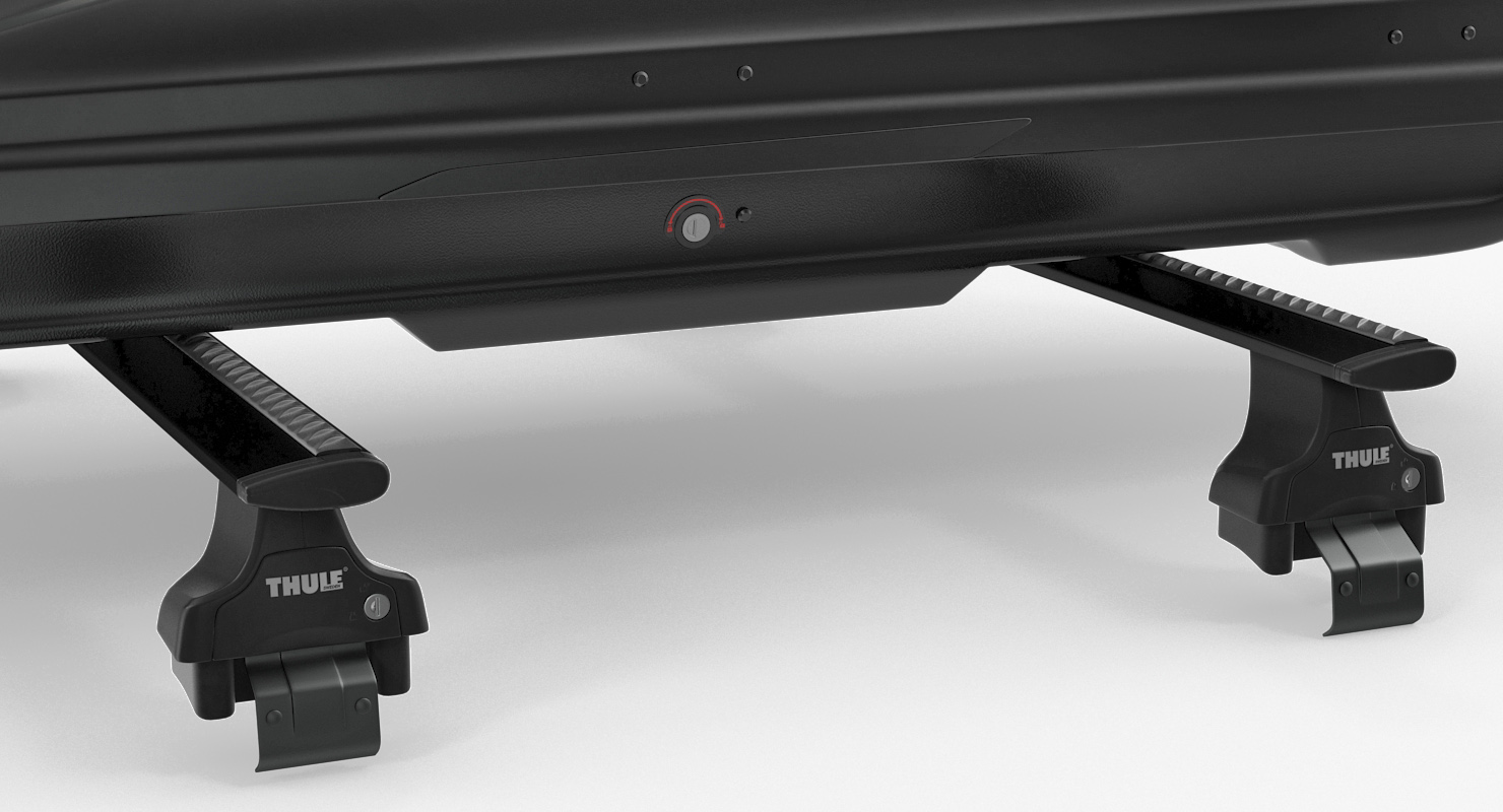 3D model Thule Car Roofbox with Wingbar