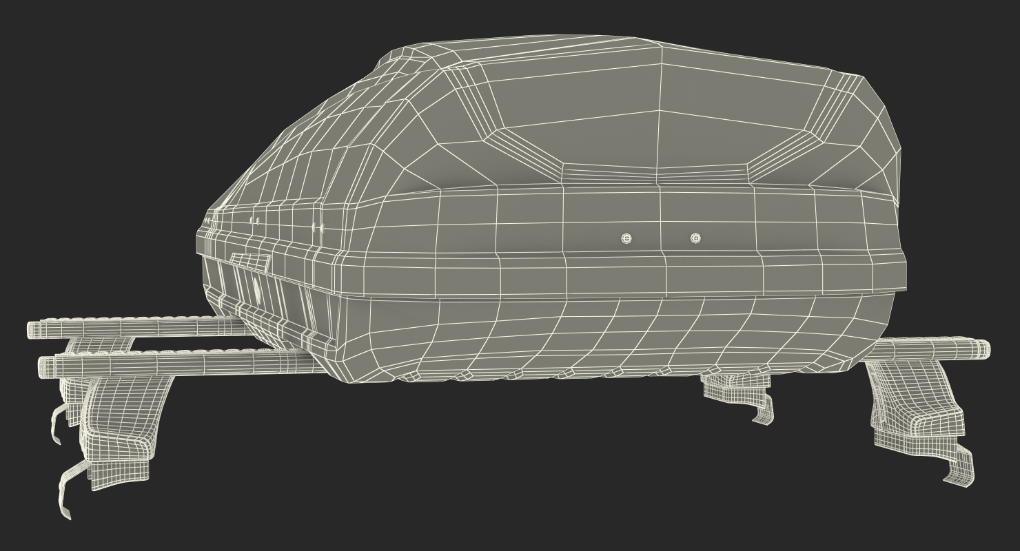 3D model Thule Car Roofbox with Wingbar