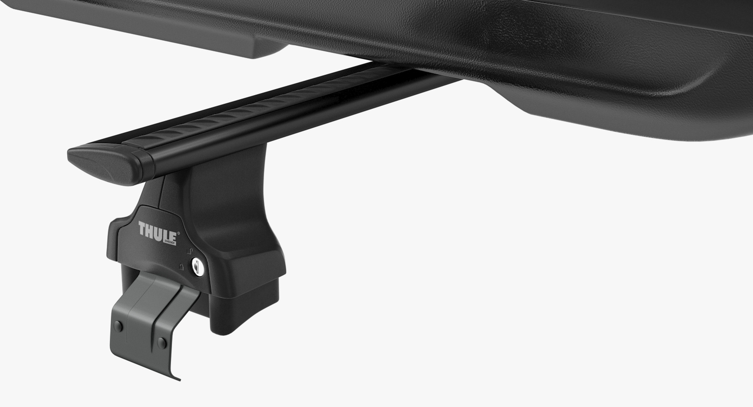 3D model Thule Car Roofbox with Wingbar