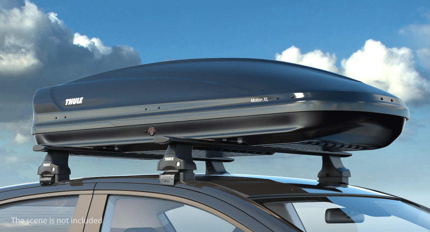 3D model Thule Car Roofbox with Wingbar