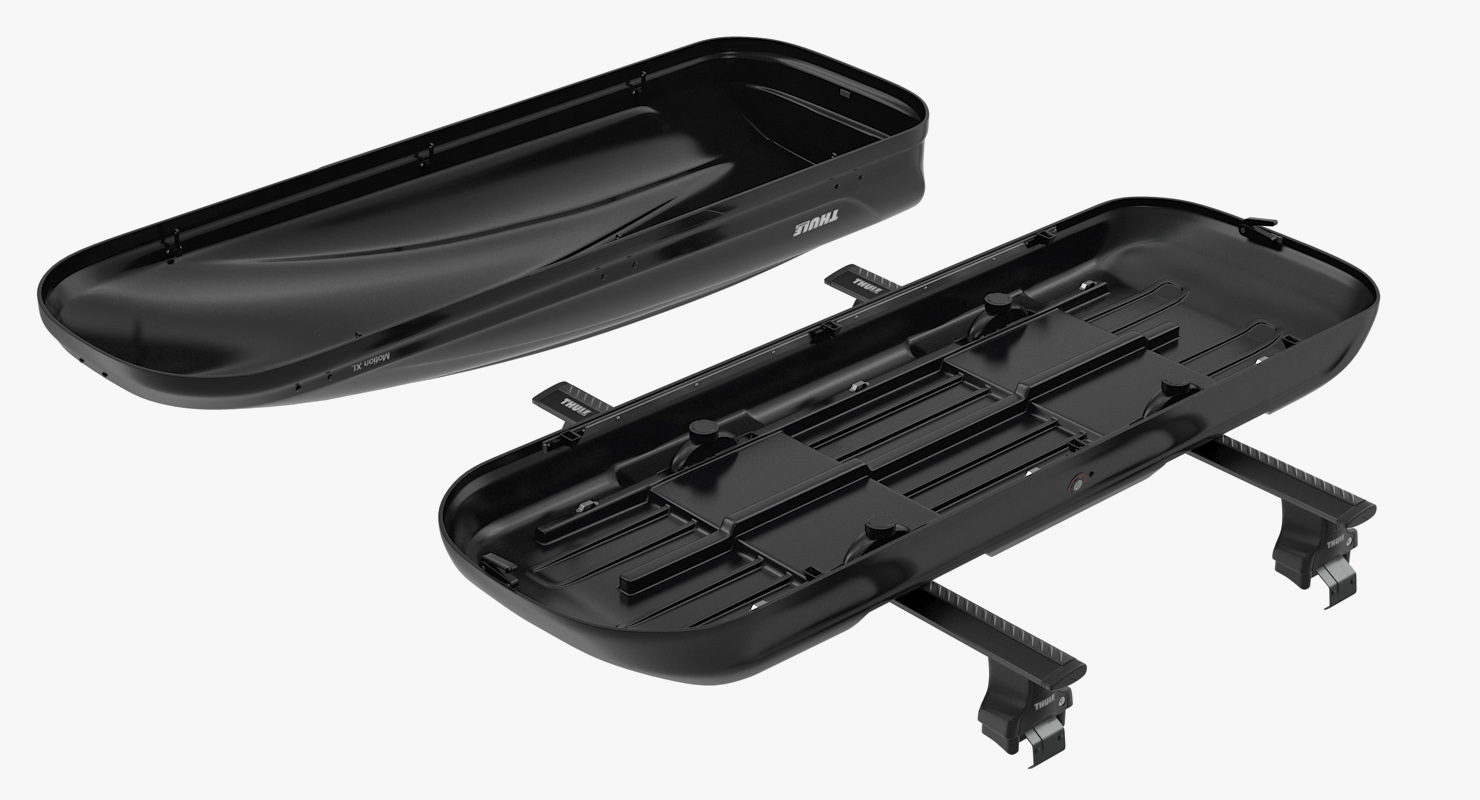 3D model Thule Car Roofbox with Wingbar
