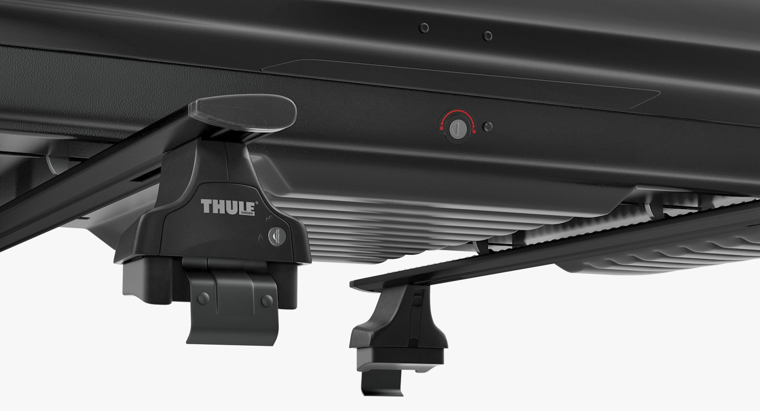 3D model Thule Car Roofbox with Wingbar