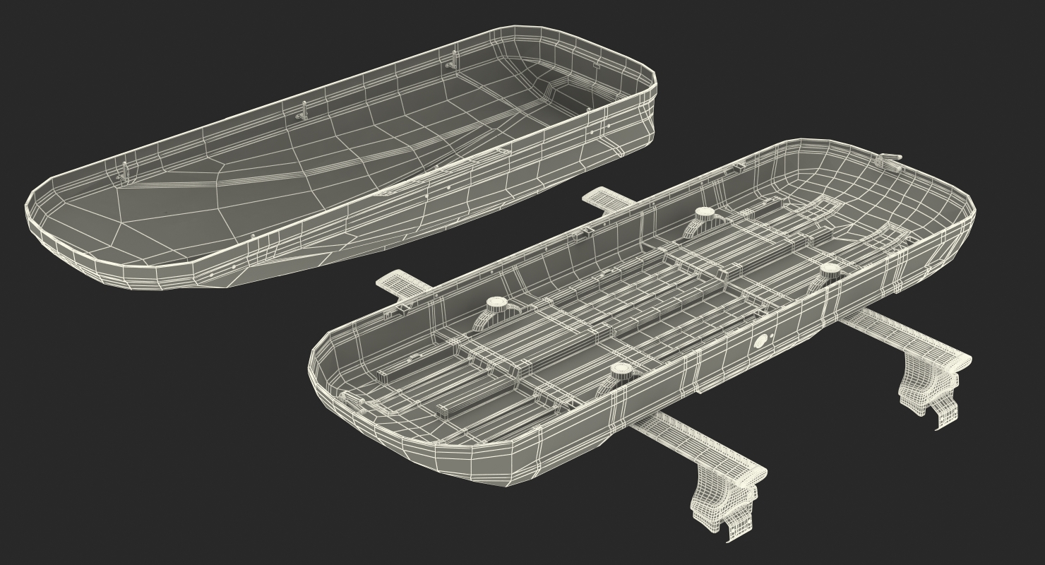 3D model Thule Car Roofbox with Wingbar