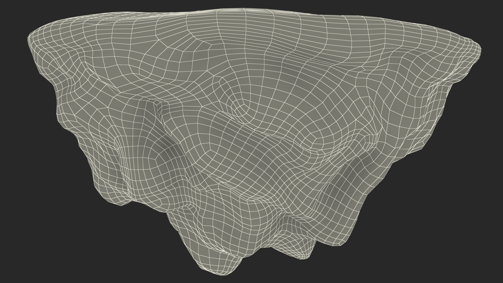 Round Soil Ground Island 3D model