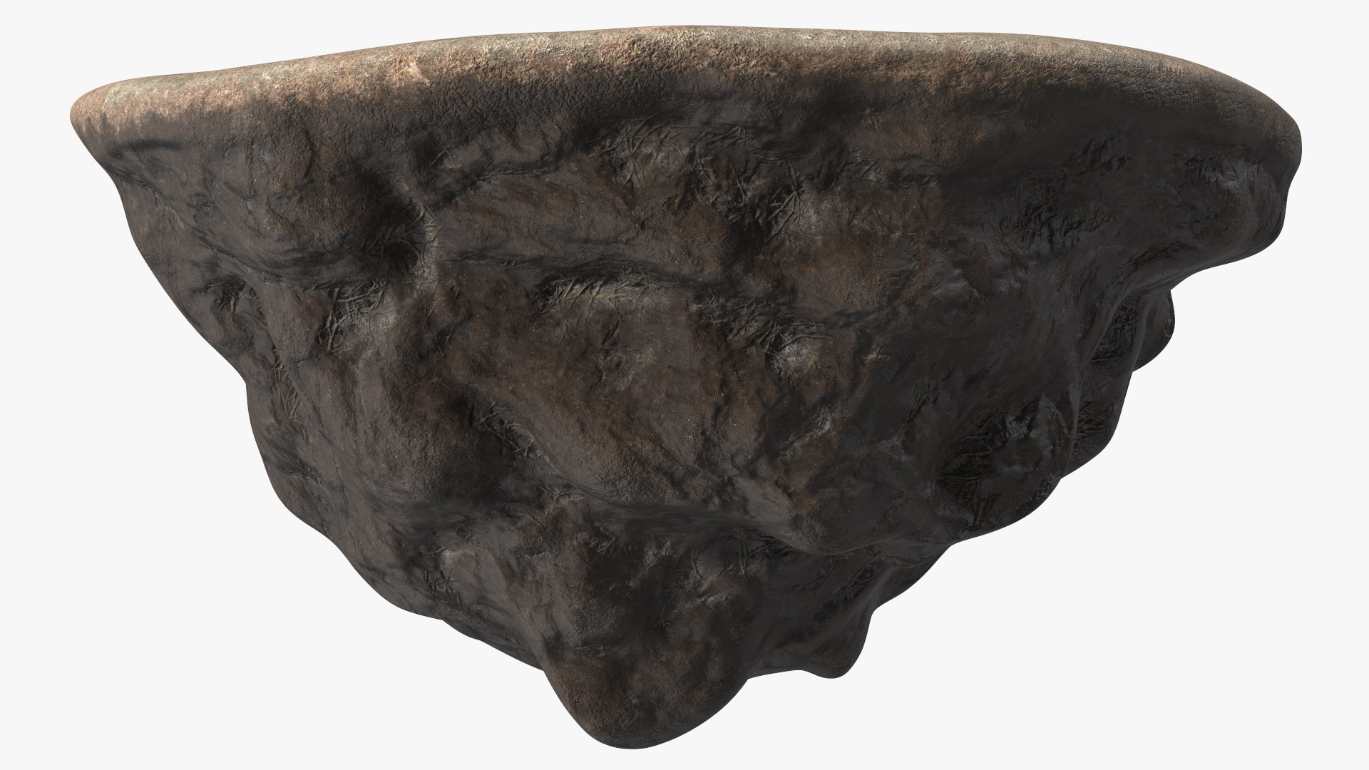 Round Soil Ground Island 3D model