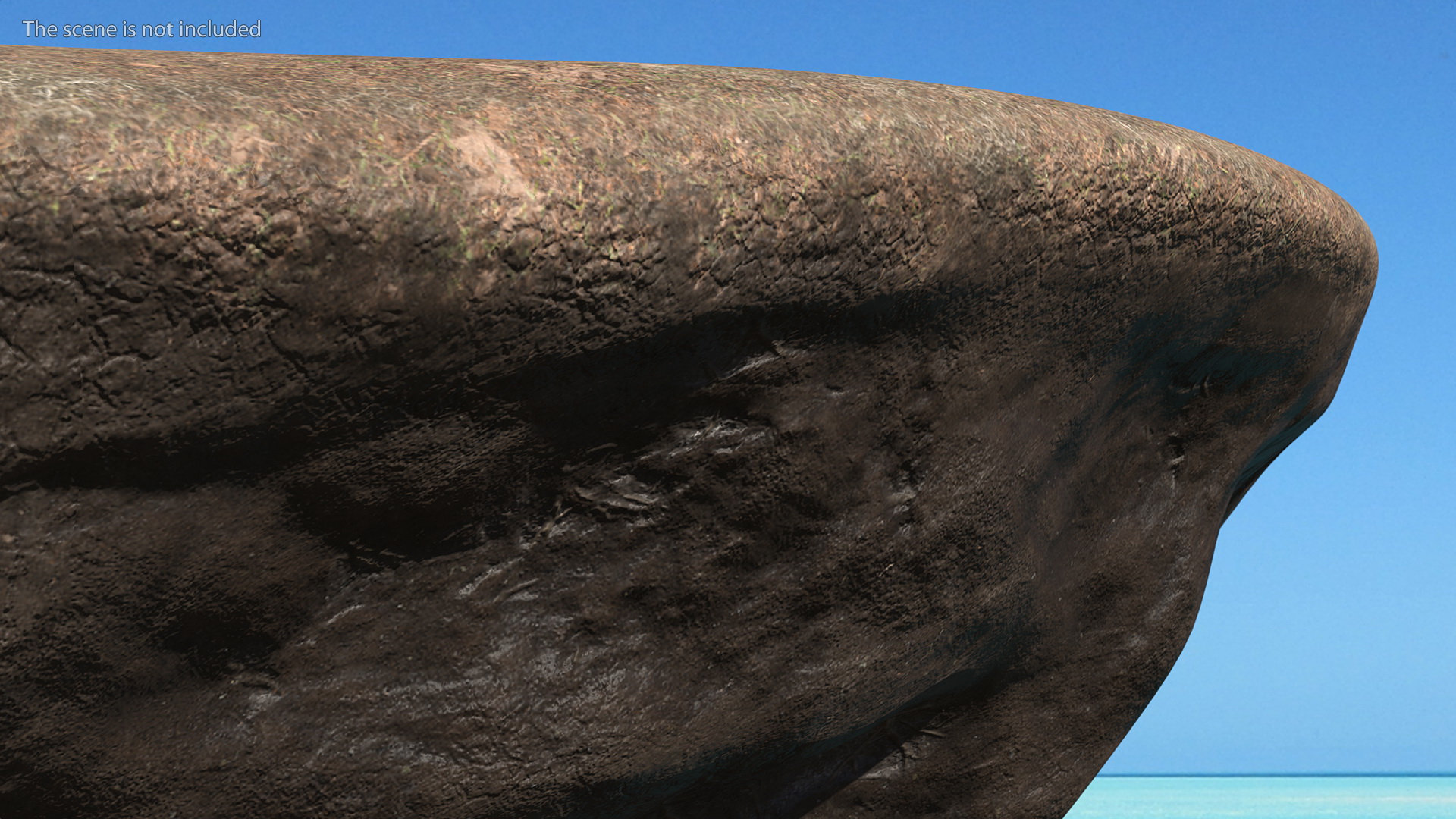 Round Soil Ground Island 3D model