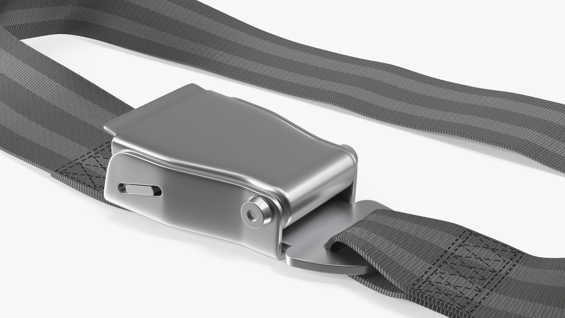 Belt Extender for Airline Seat Type A Grey 3D