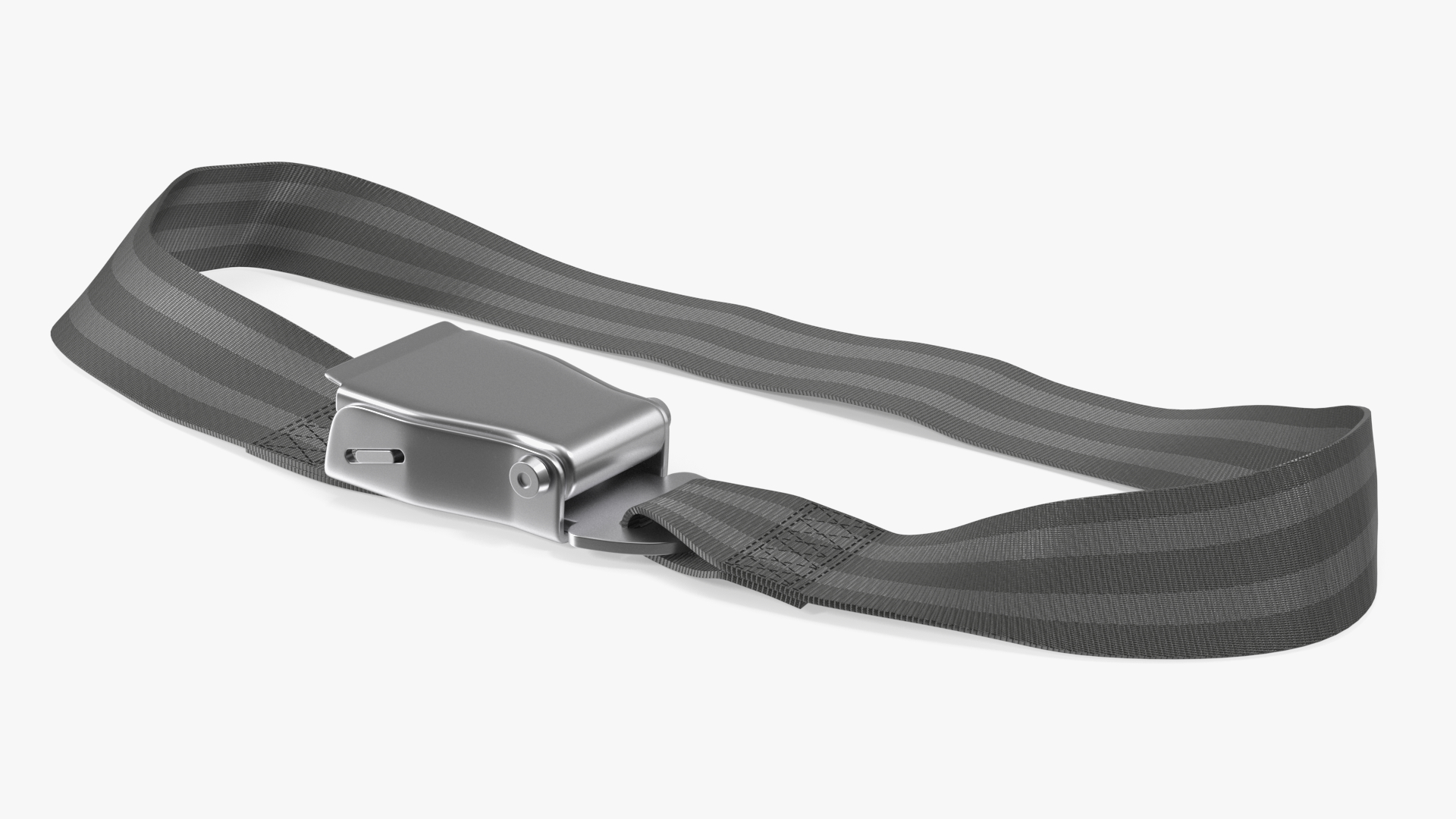 Belt Extender for Airline Seat Type A Grey 3D