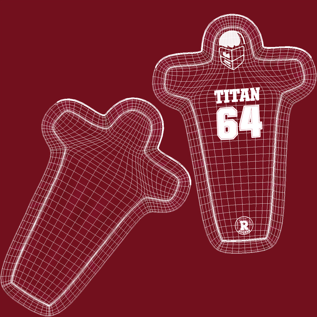 American Football Tackling Dummy 3D