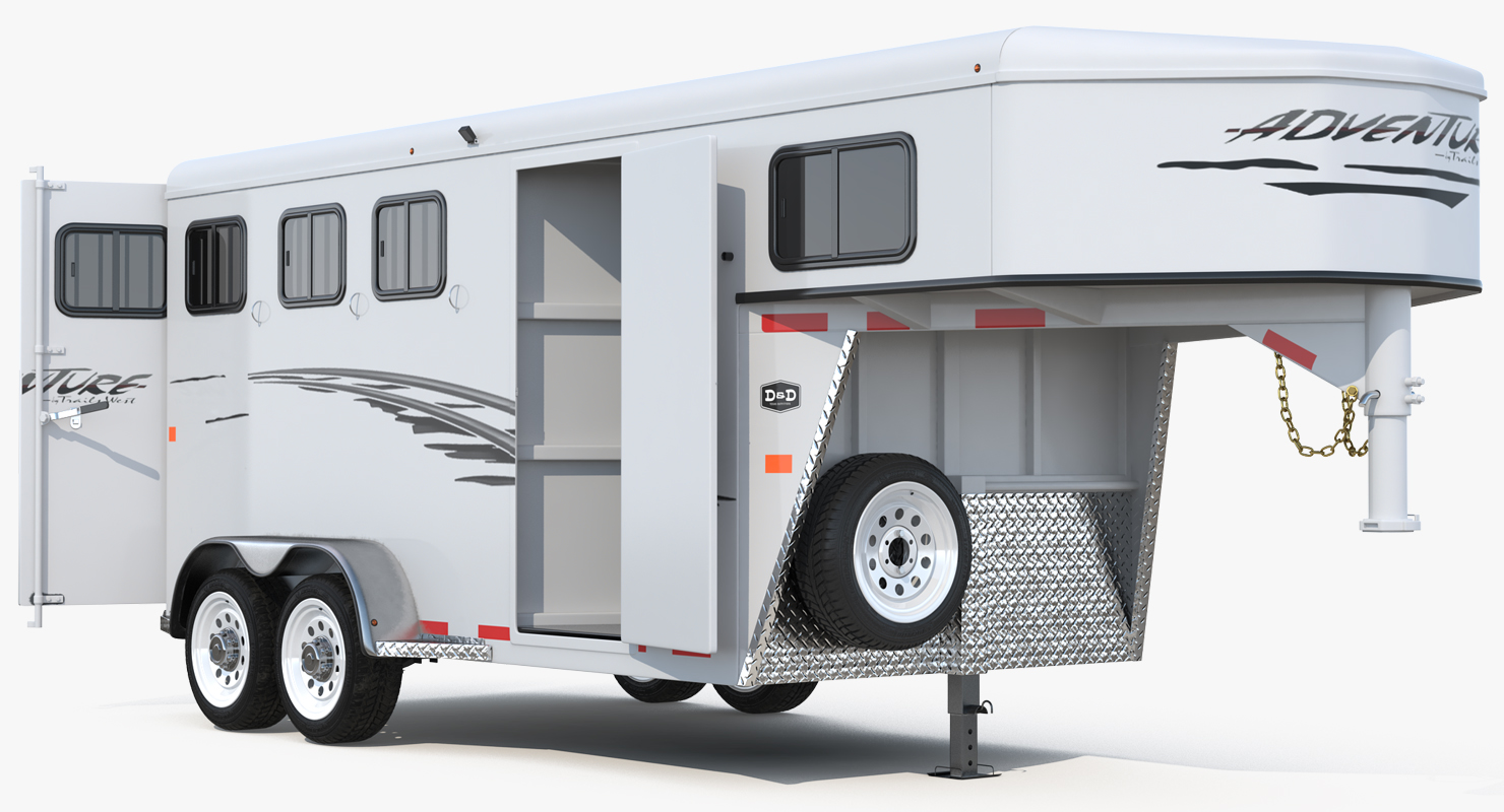 3D model Horse Trailer Rigged