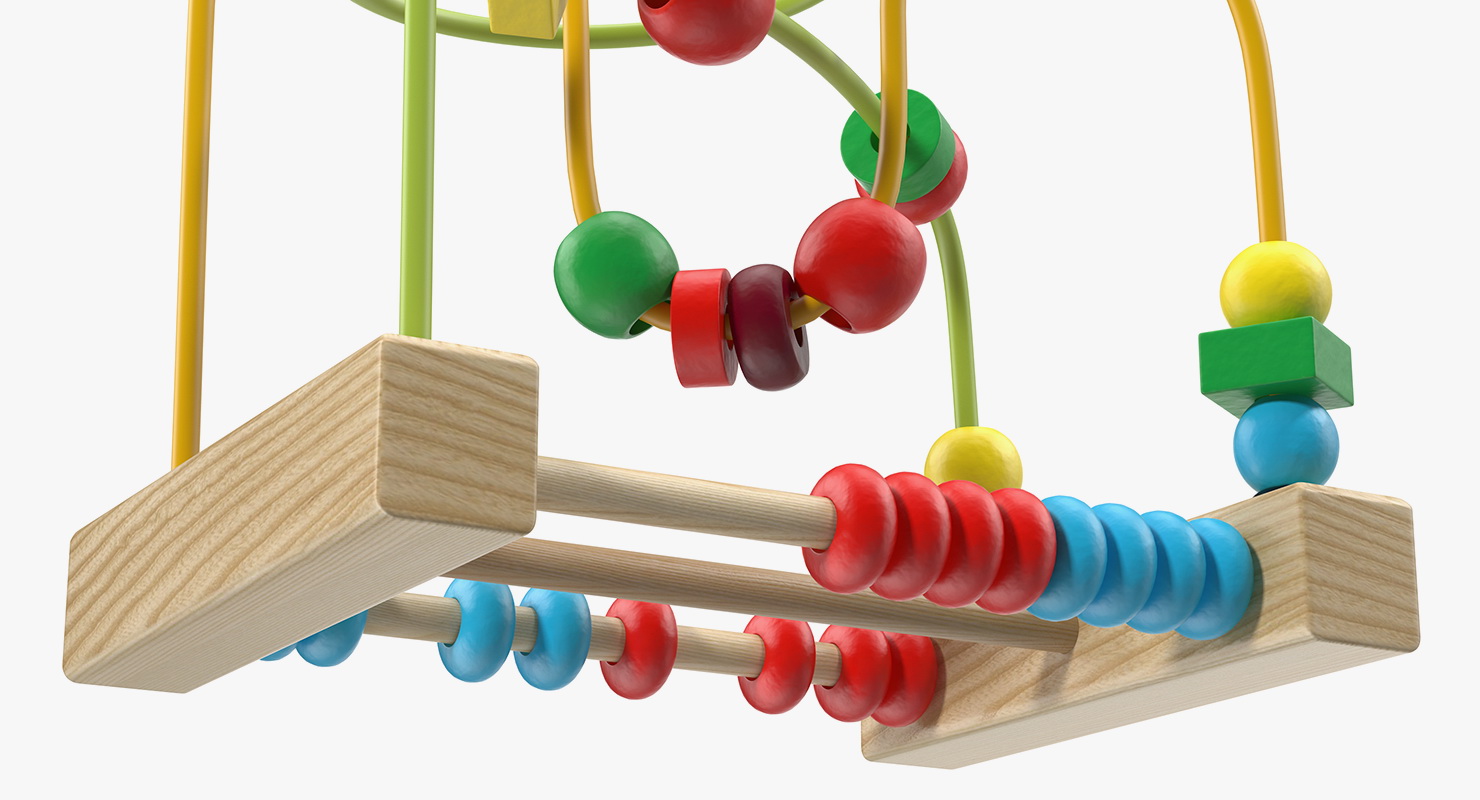 3D Colorful Wooden Educational Wire Maze Toy