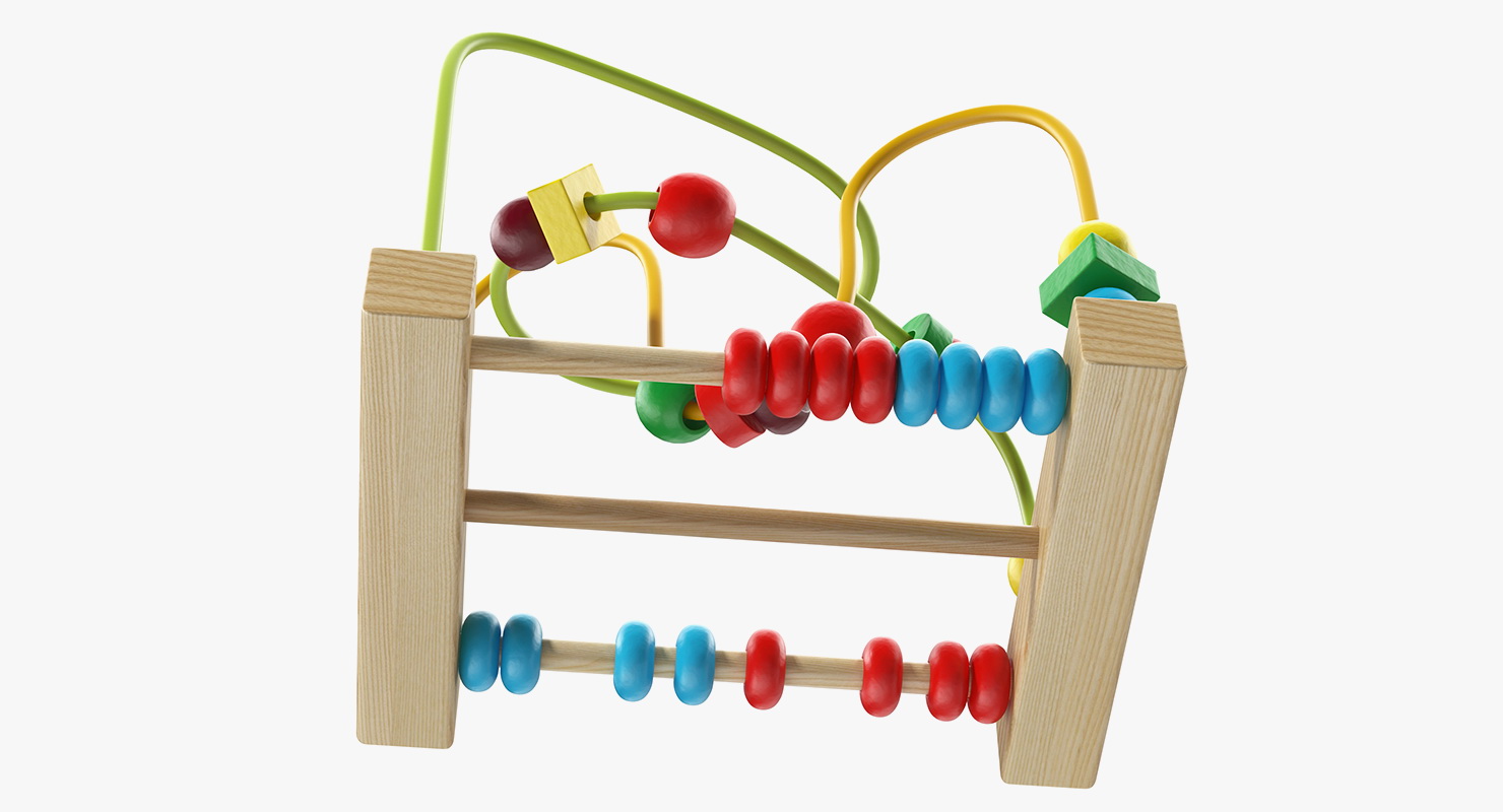 3D Colorful Wooden Educational Wire Maze Toy