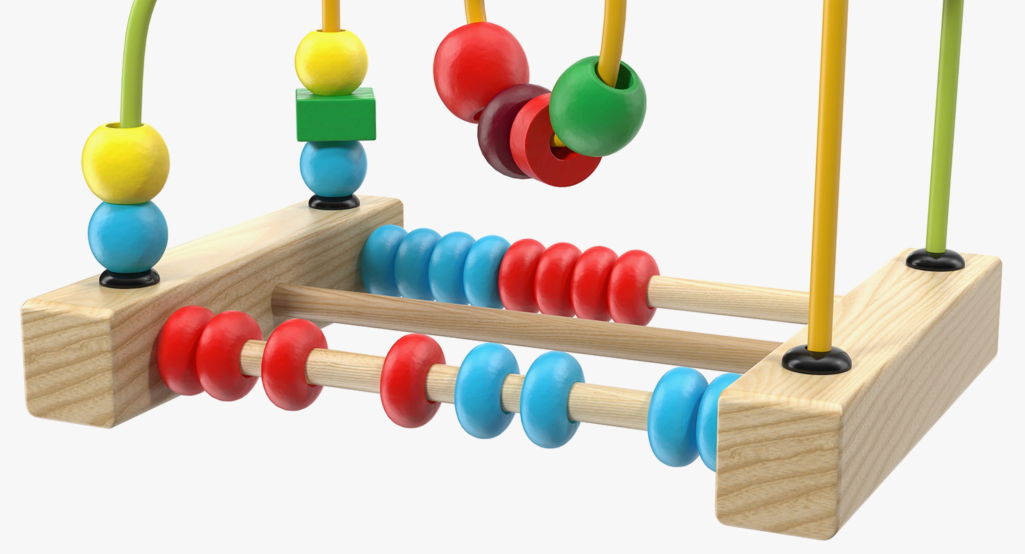 3D Colorful Wooden Educational Wire Maze Toy
