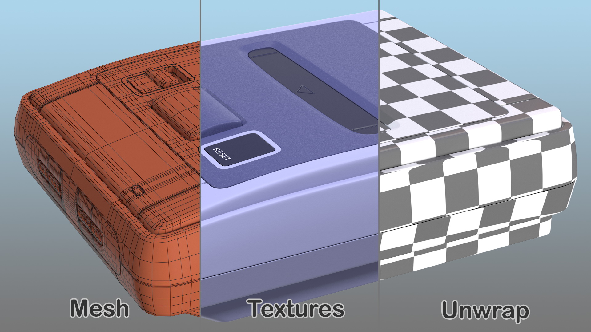 3D Video Game Console model
