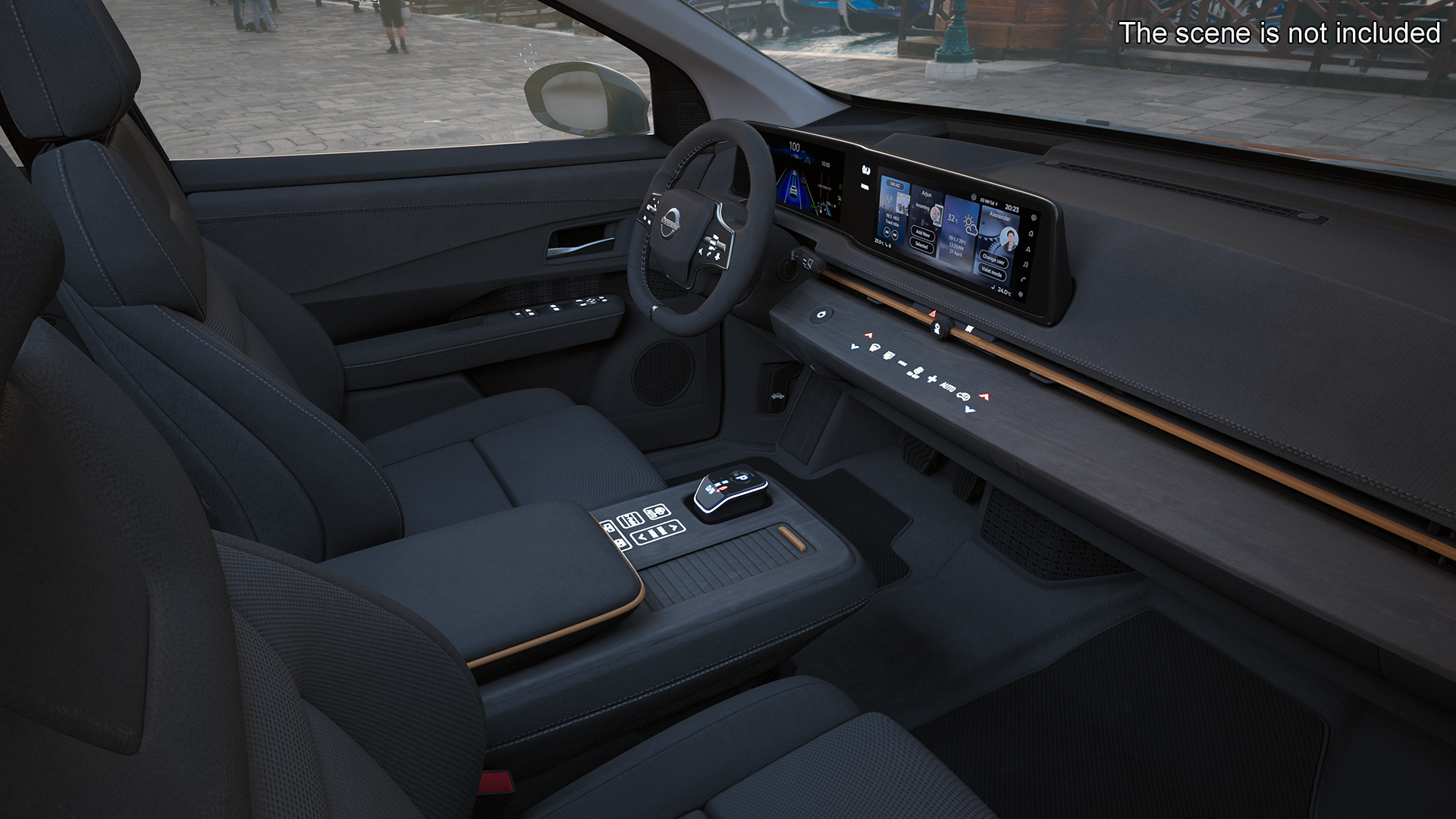 Nissan Ariya Lights On 3D