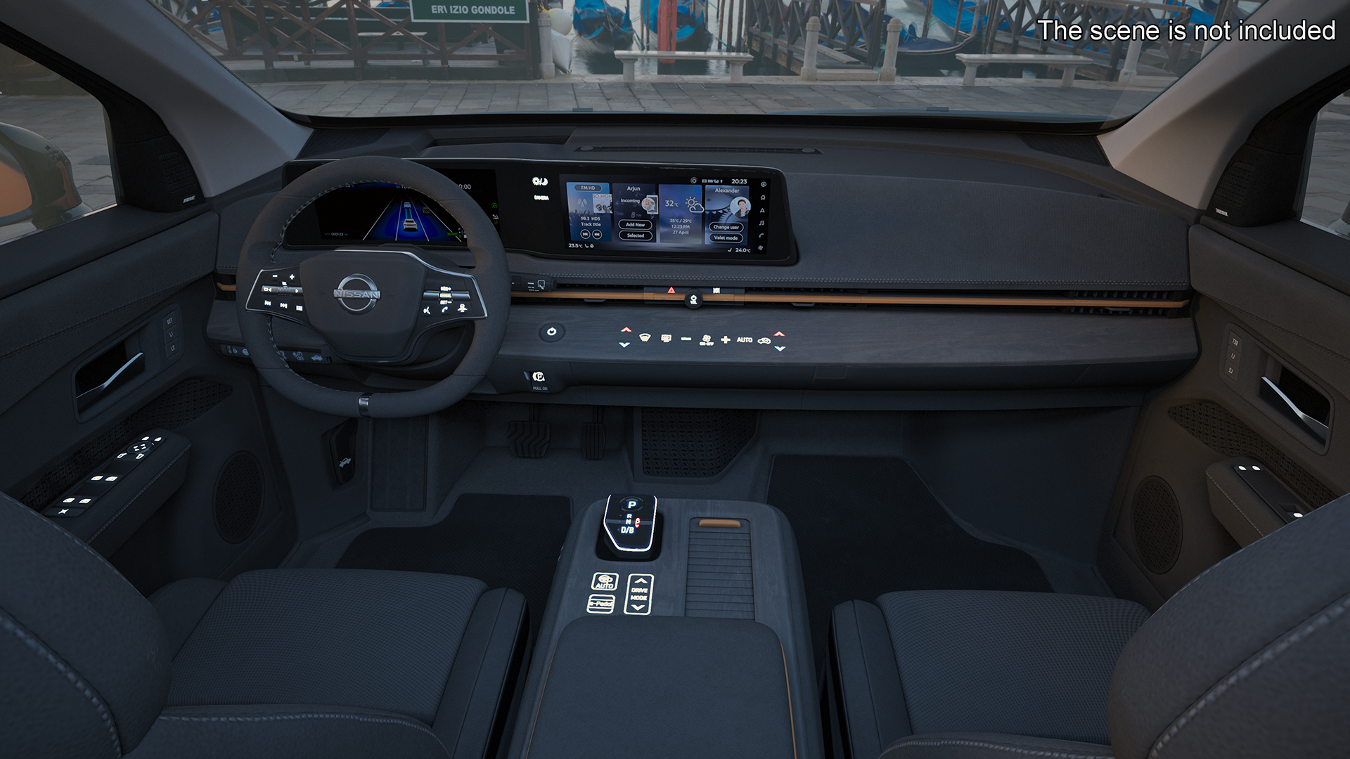 Nissan Ariya Lights On 3D