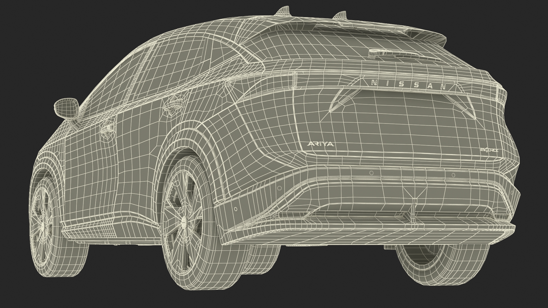 Nissan Ariya Lights On 3D