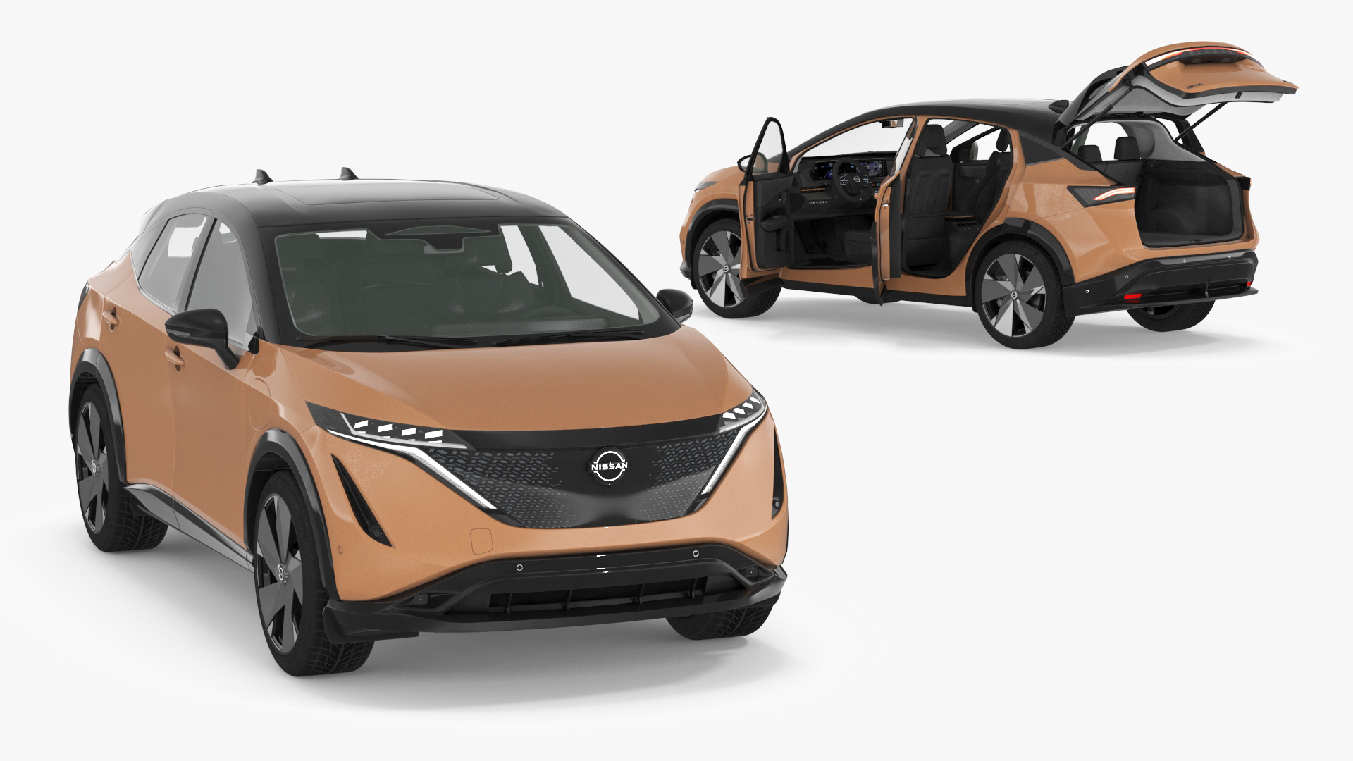 Nissan Ariya Lights On 3D