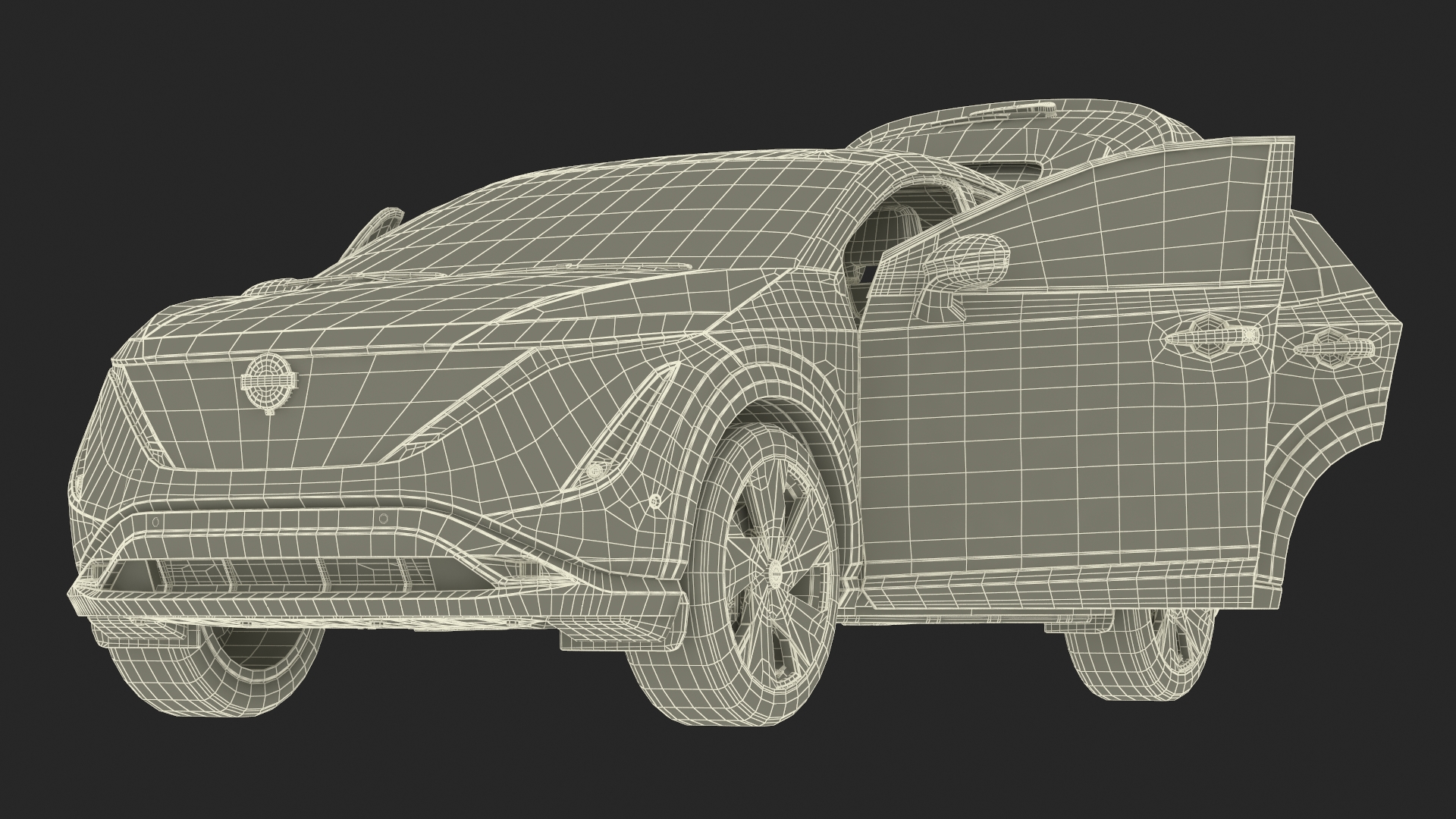 Nissan Ariya Lights On 3D