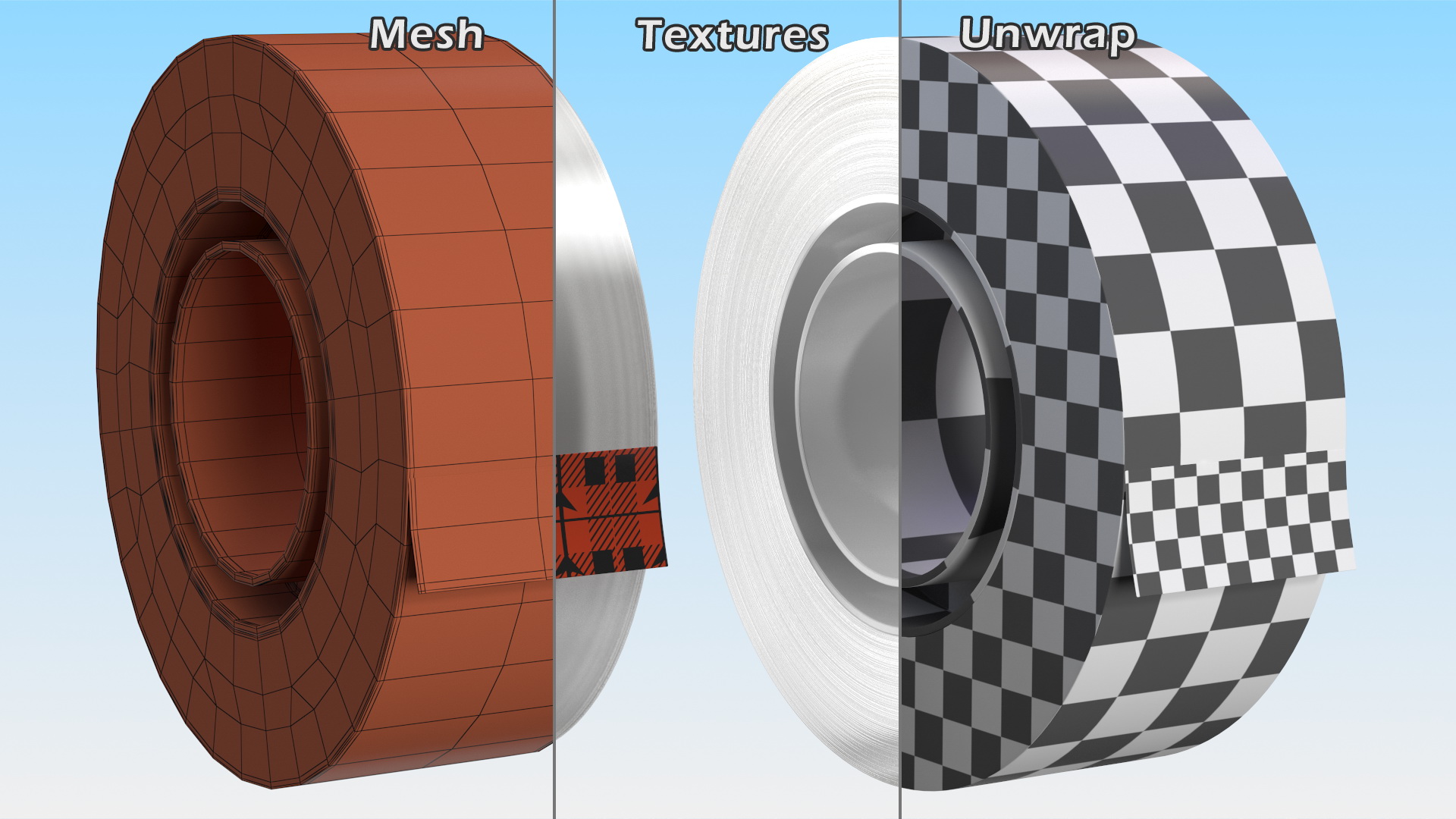 3D Office Duct Tape Transparent model
