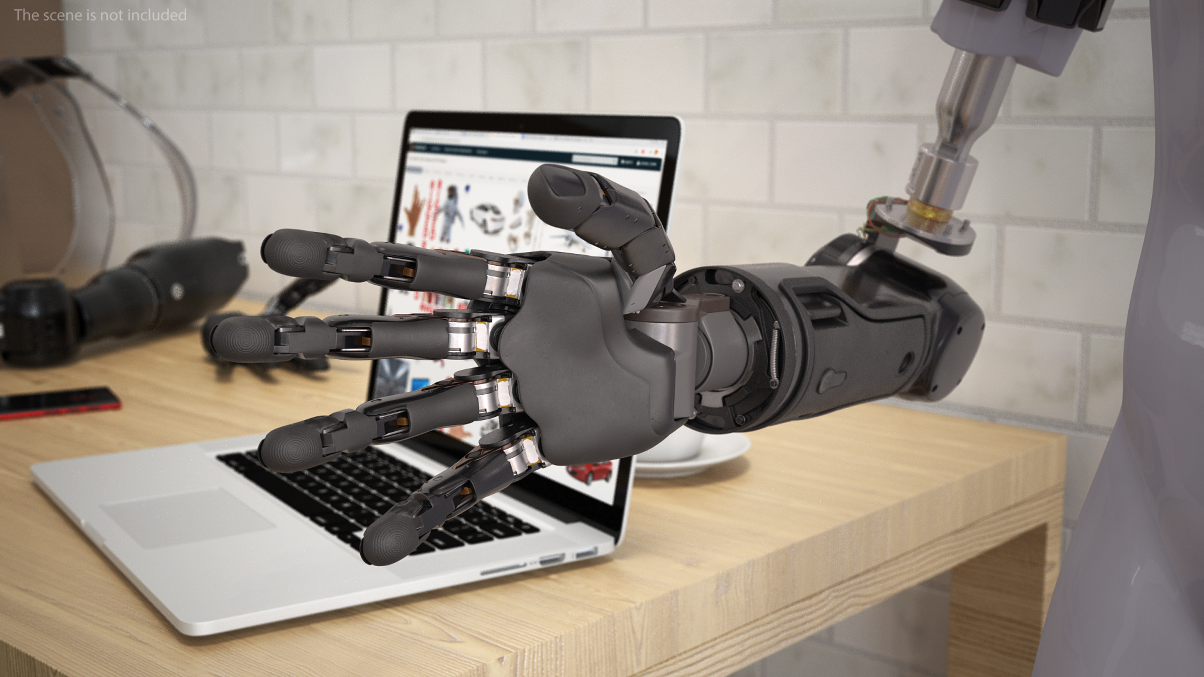 3D model Brain Controlled Prosthetic Limbs Rigged