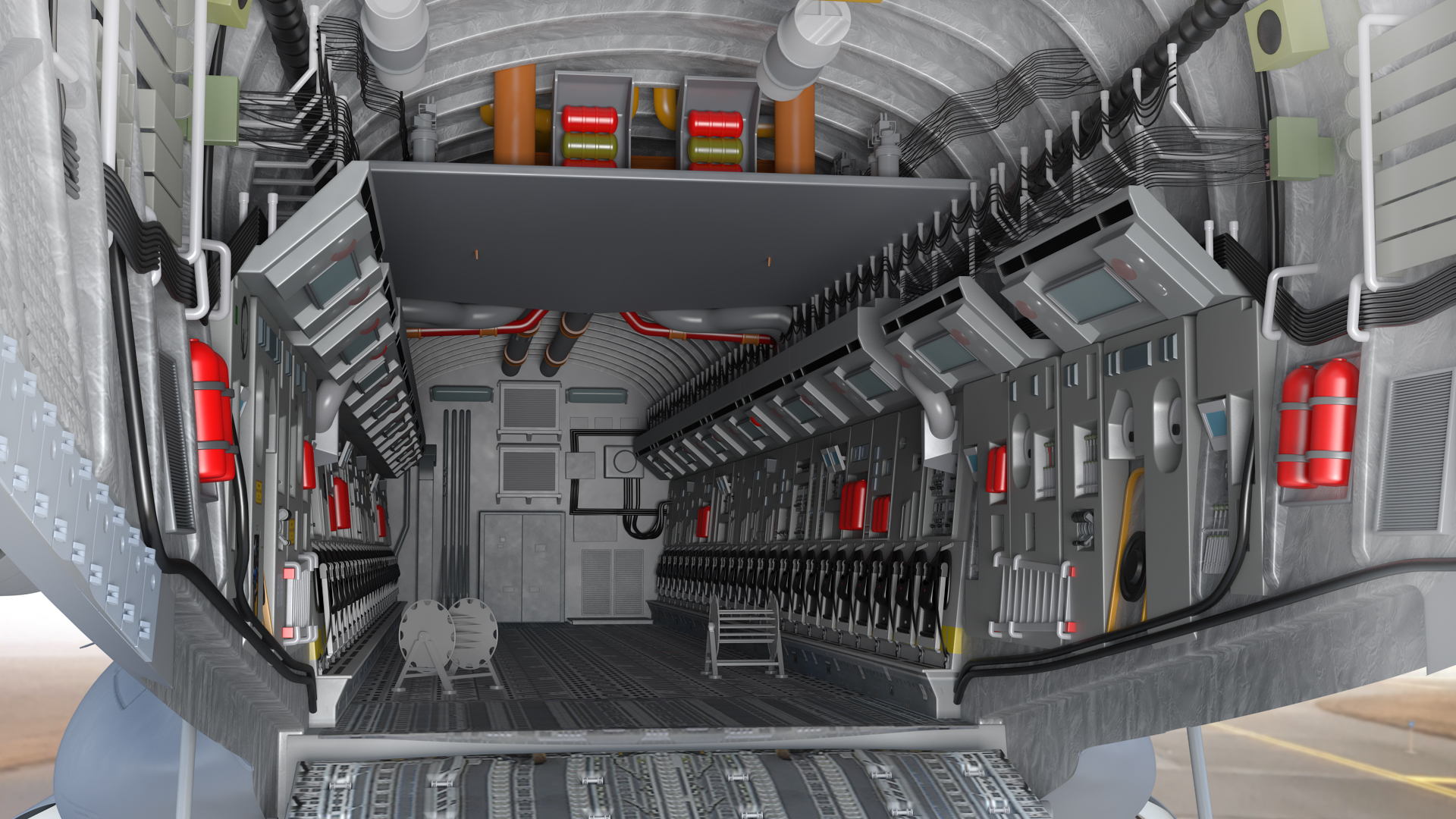 Boeing C17 Globemaster III Transport Aircraft Rigged 3D