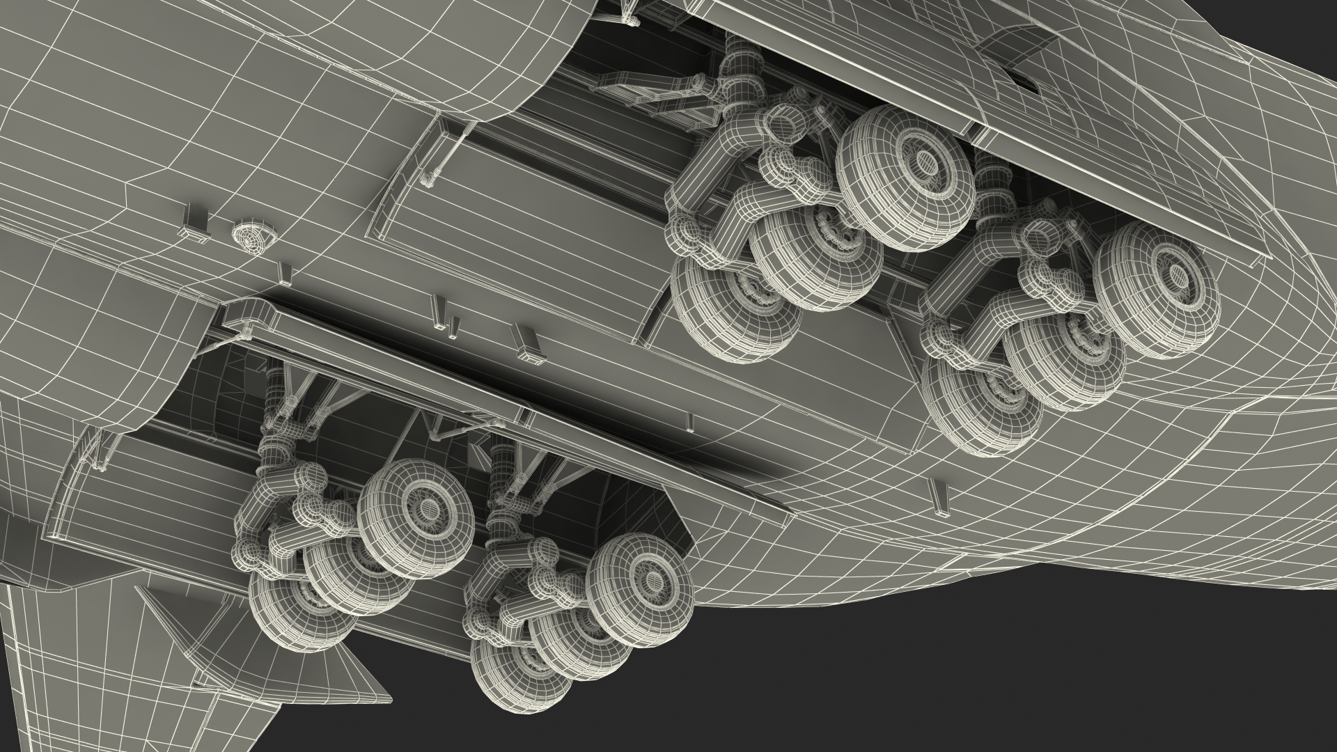 Boeing C17 Globemaster III Transport Aircraft Rigged 3D