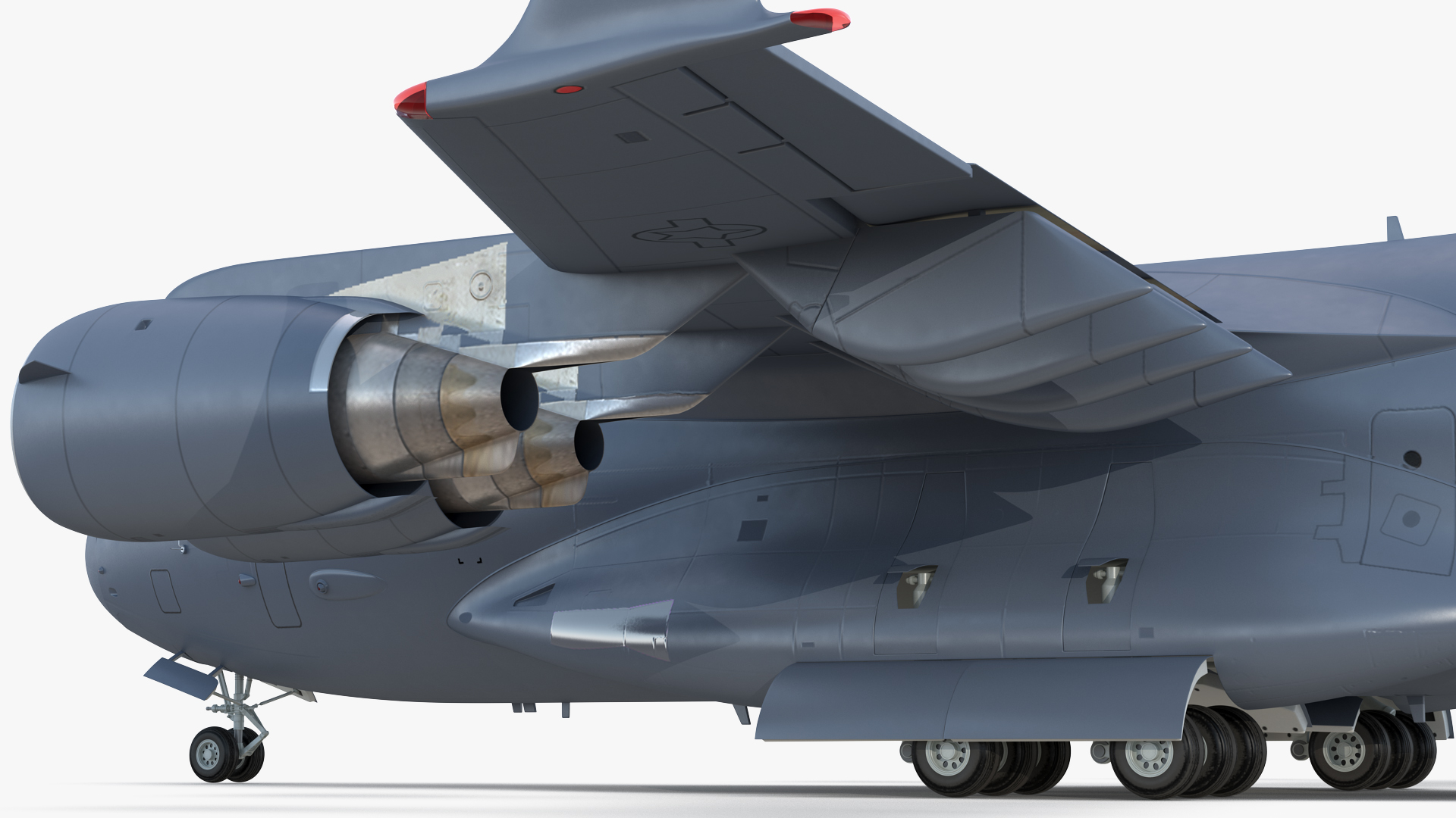 Boeing C17 Globemaster III Transport Aircraft Rigged 3D
