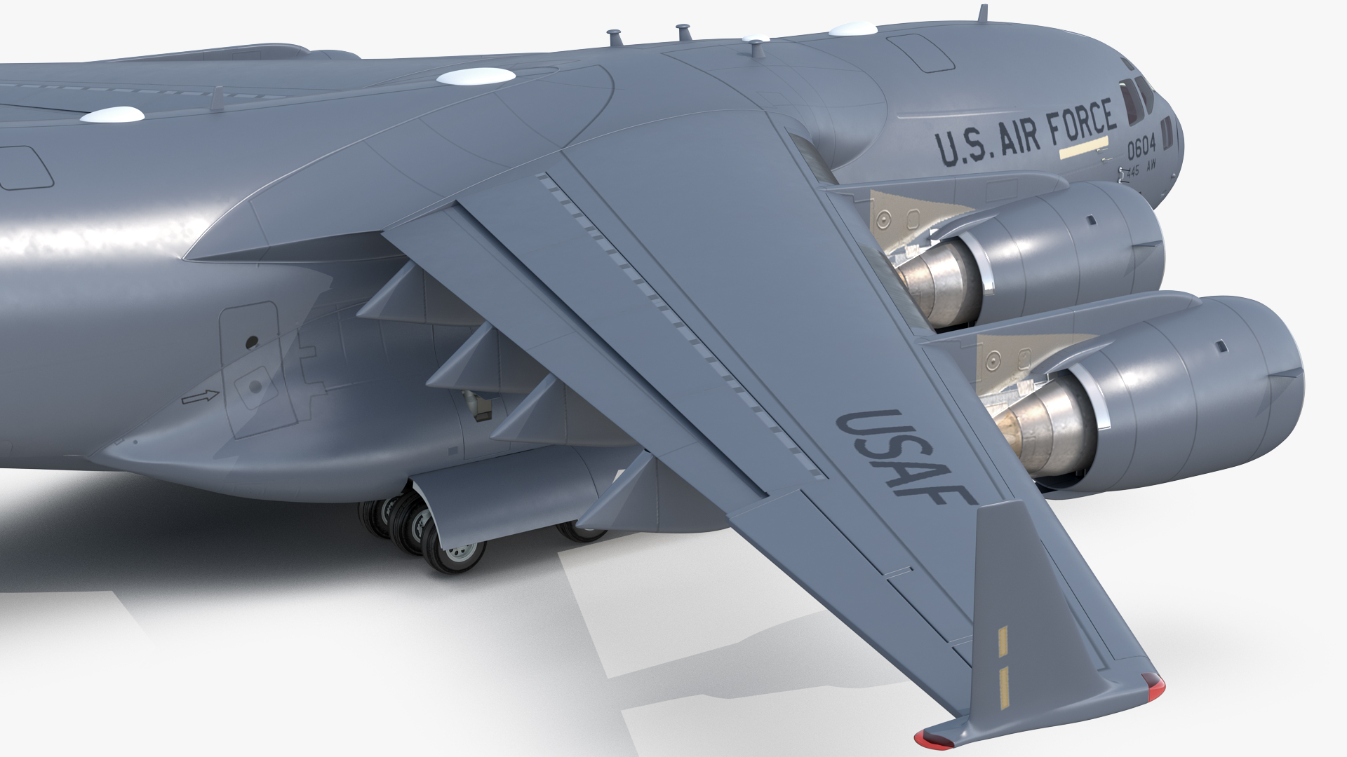 Boeing C17 Globemaster III Transport Aircraft Rigged 3D