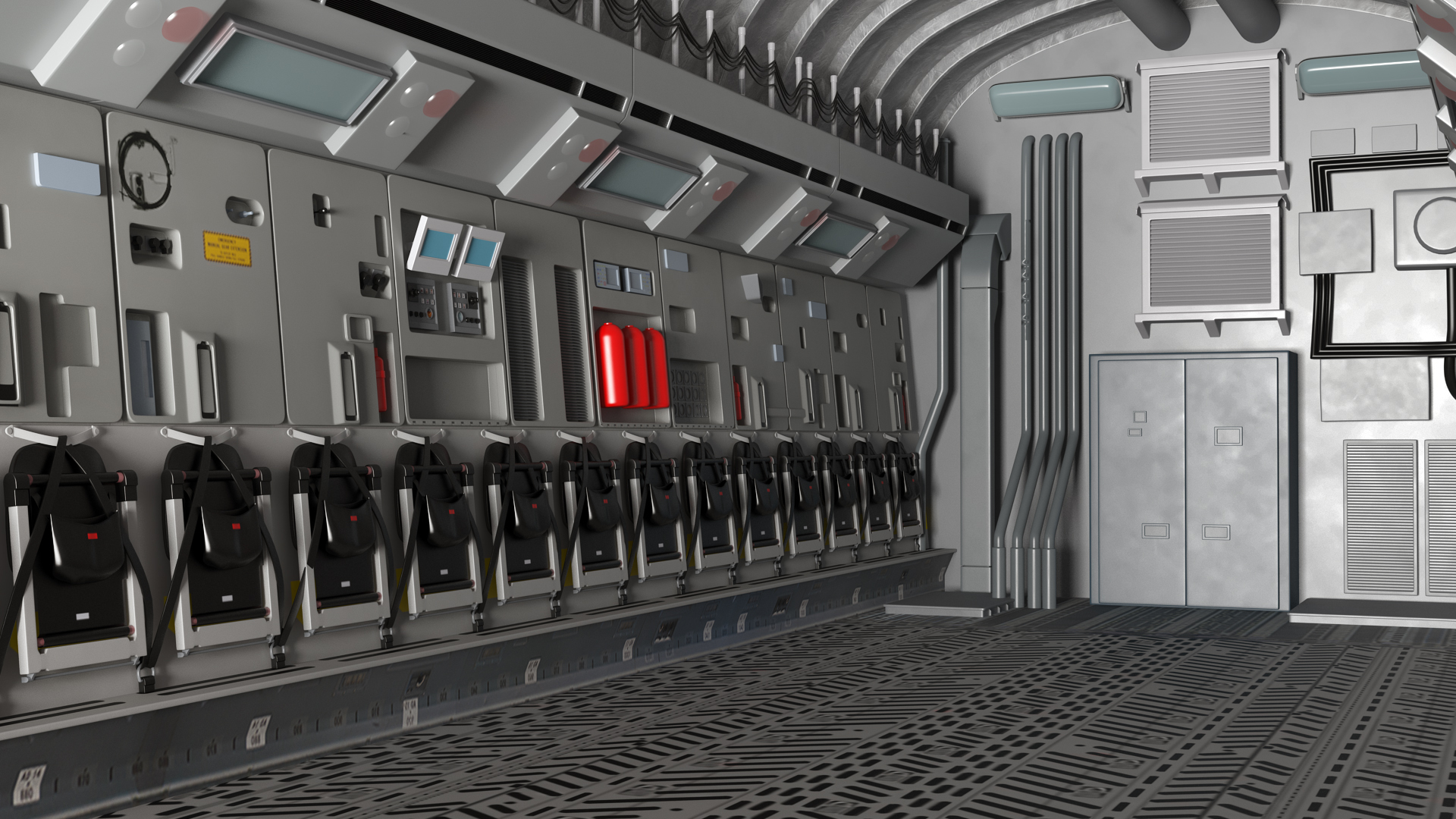 Boeing C17 Globemaster III Transport Aircraft Rigged 3D